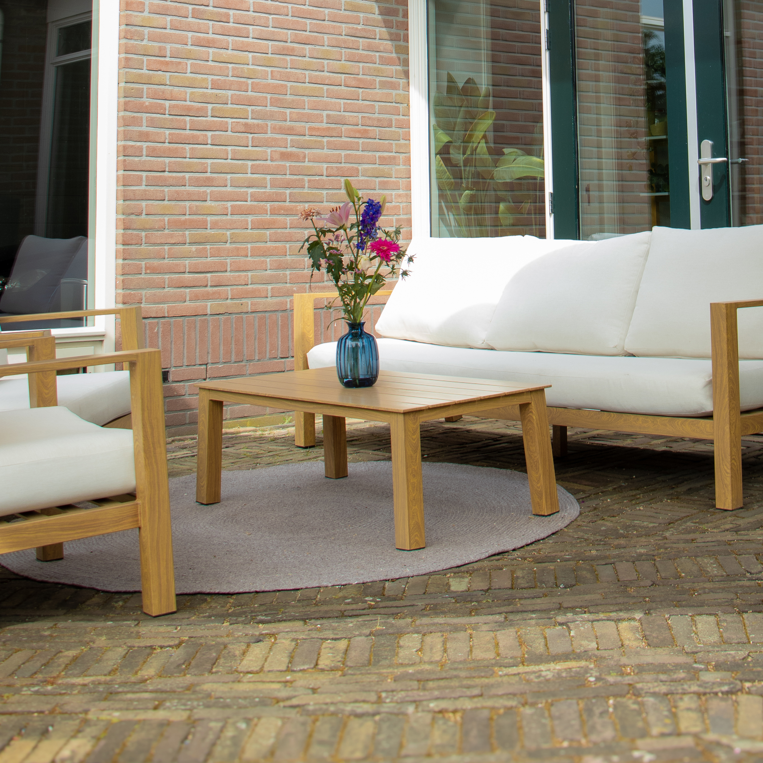 AXI Corfu Outdoor Rug – Round – Ø 180 cm – Brown