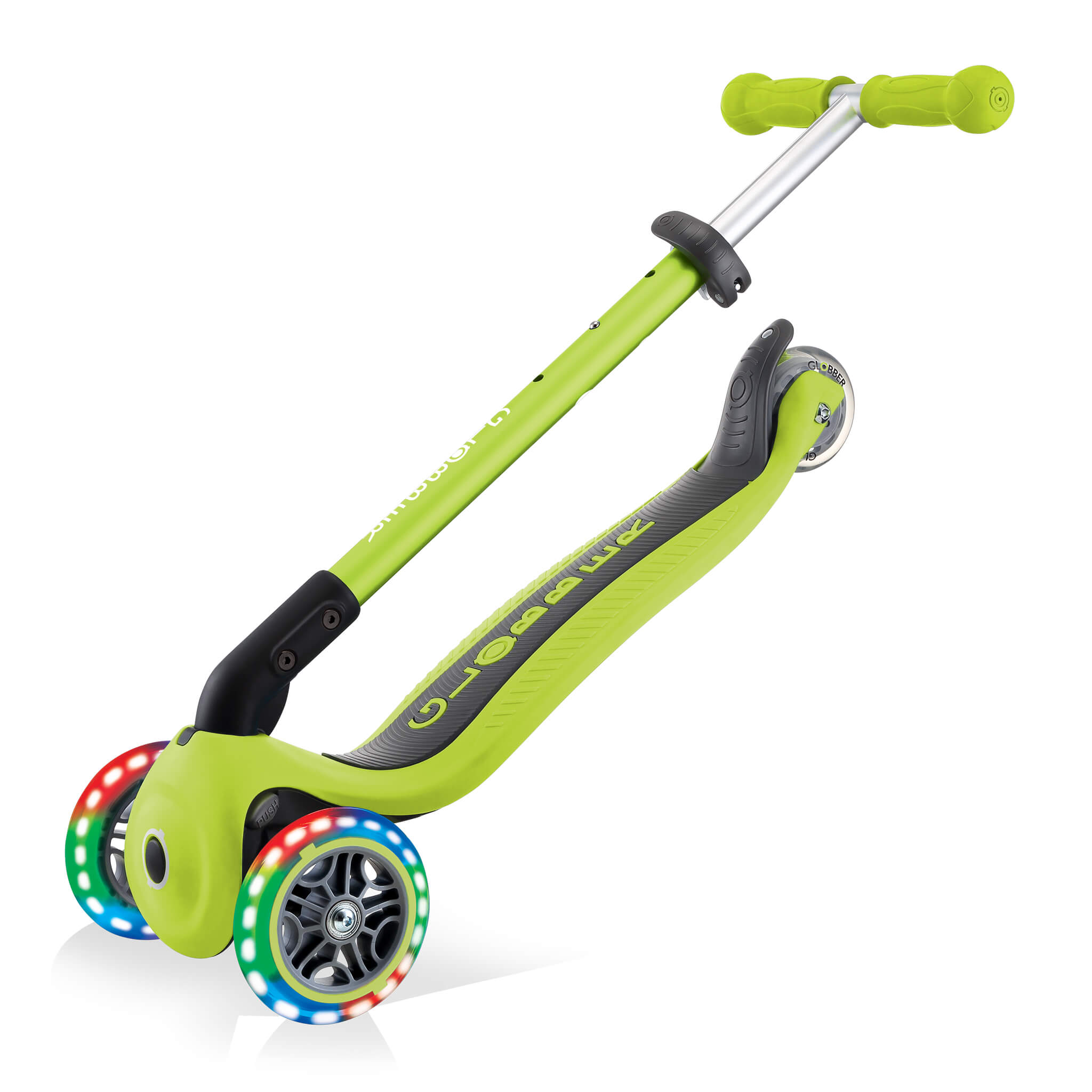 Globber Primo Foldable Lights Step Groen