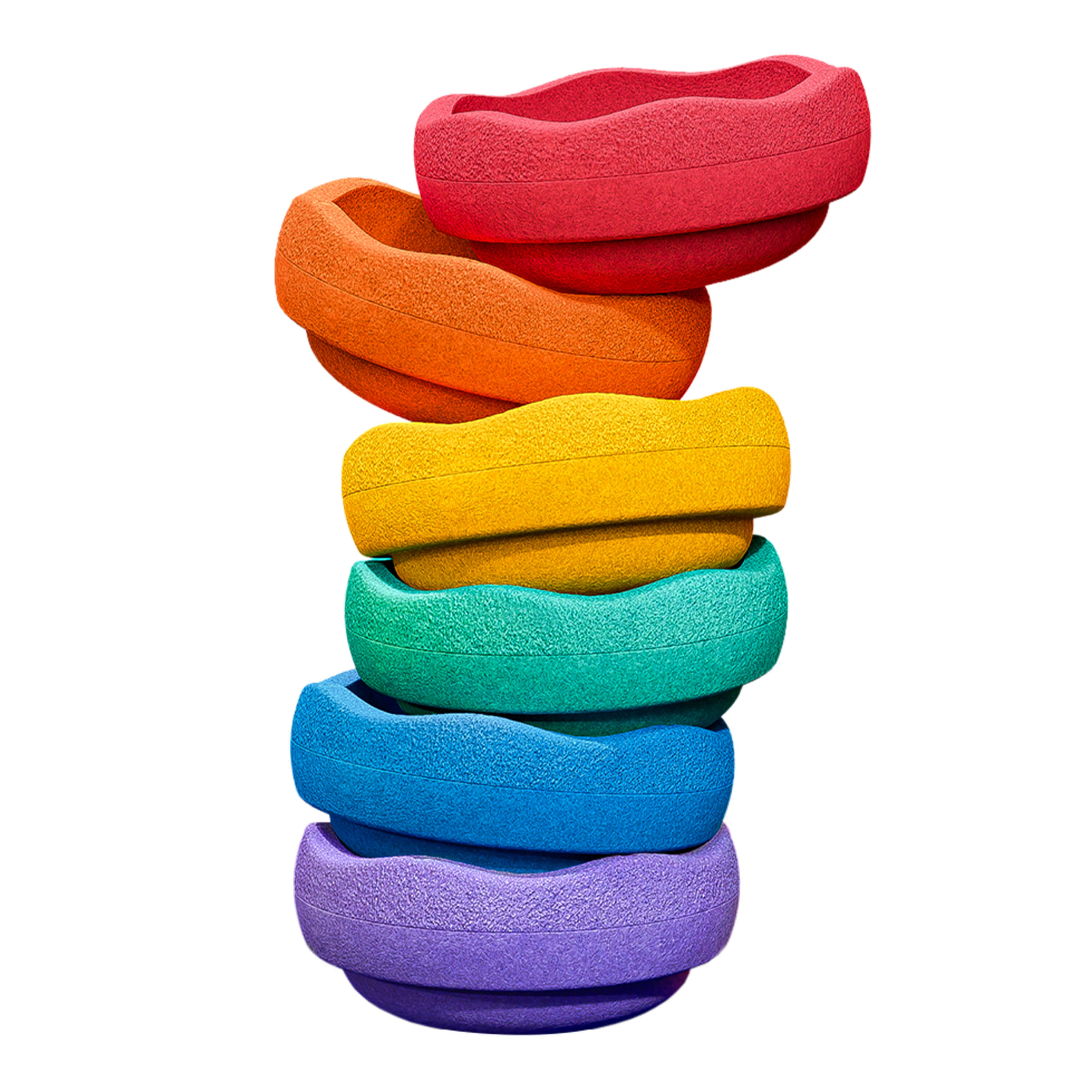 Stapelstein Original Rainbow Classic Set van 6