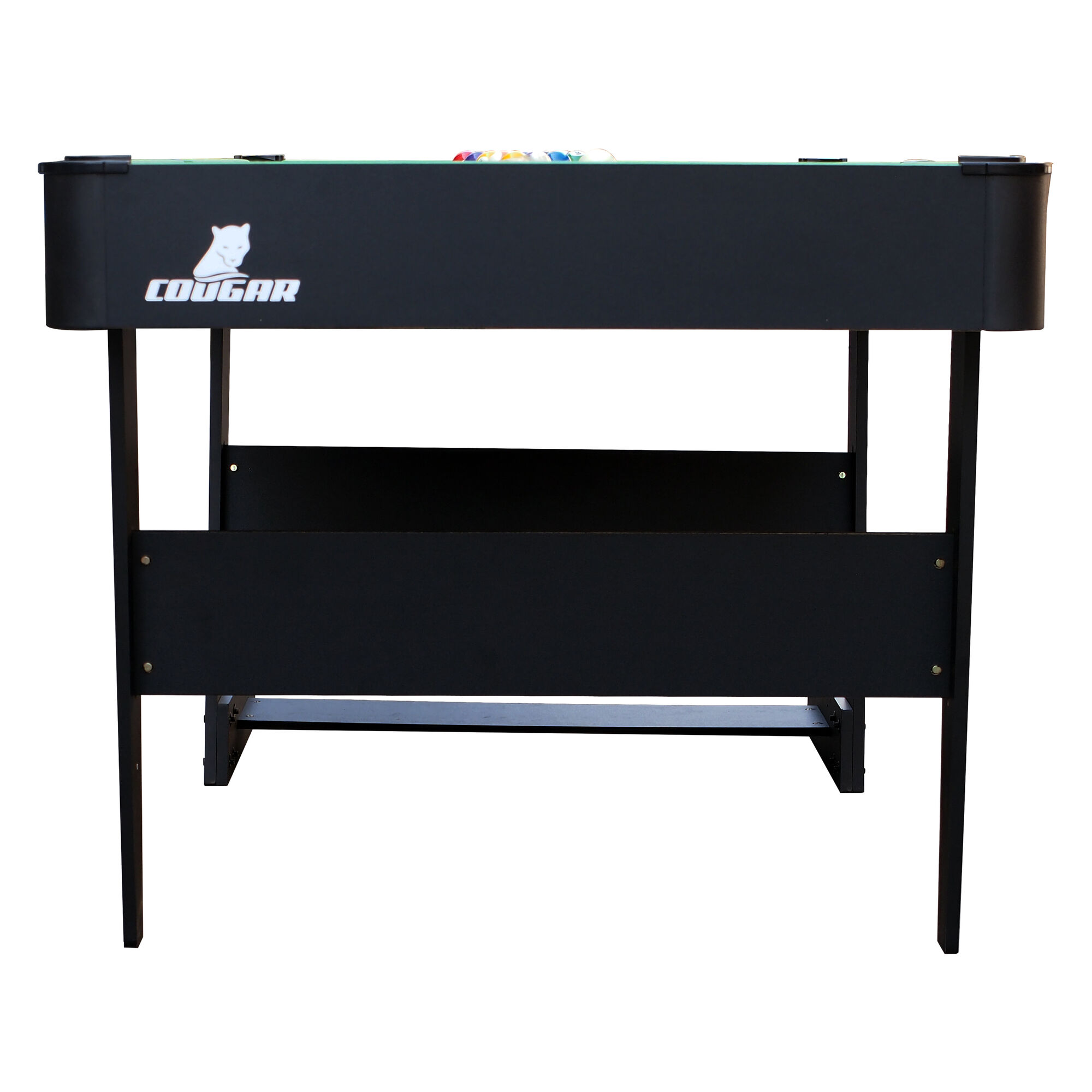 Cougar Hustle L opklapbare Pooltafel Zwart