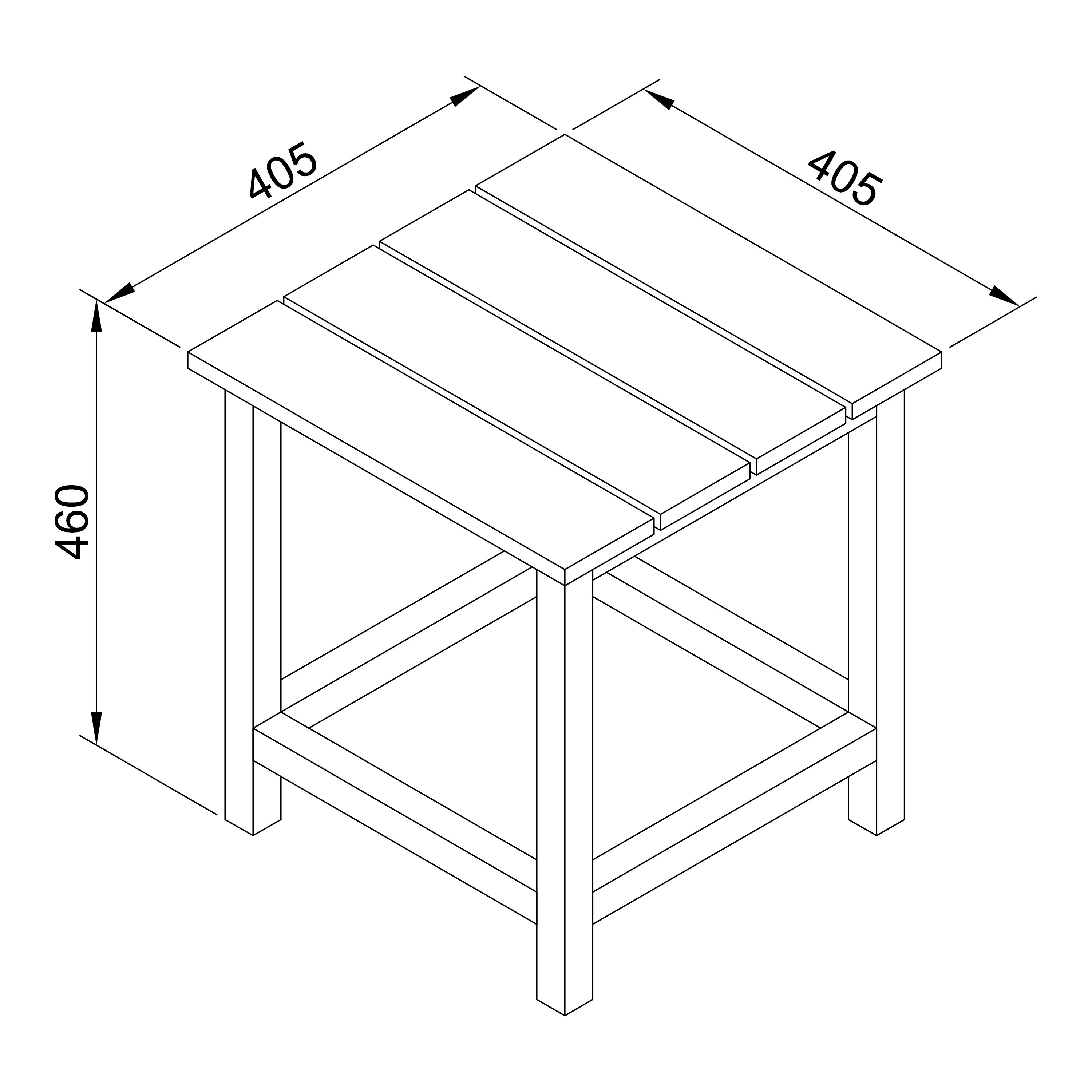 AXI Tess Side Table Grey