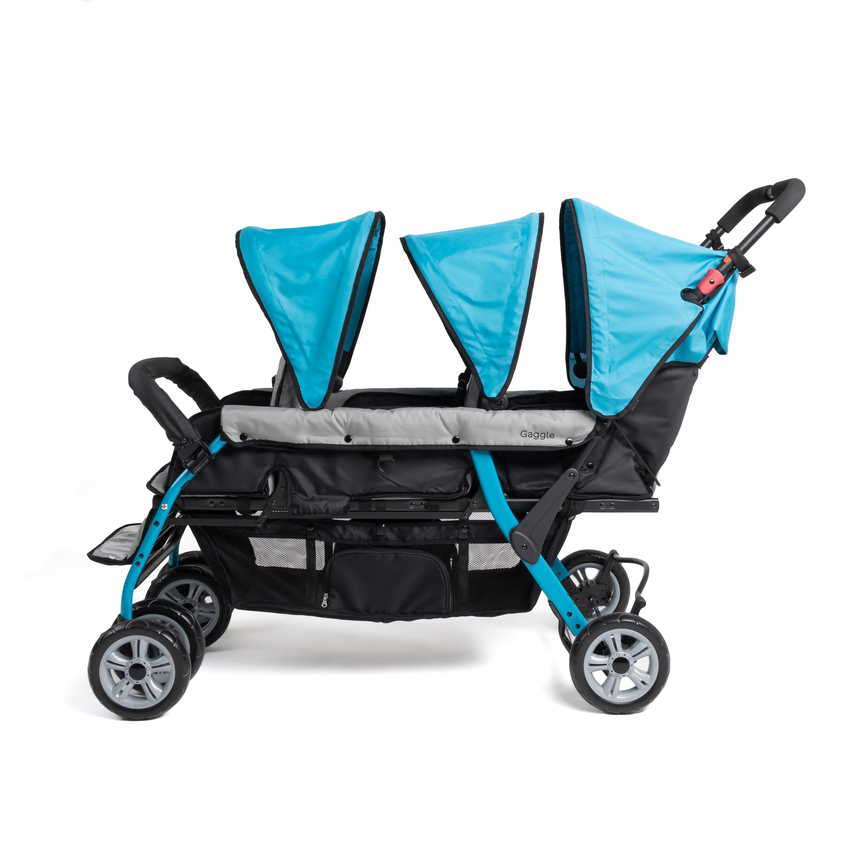 Gaggle Compass Stroller for 3 Children - Turquoise-0849801011750 Gaggle Compass Stroller for 3 Children - Turquoise
