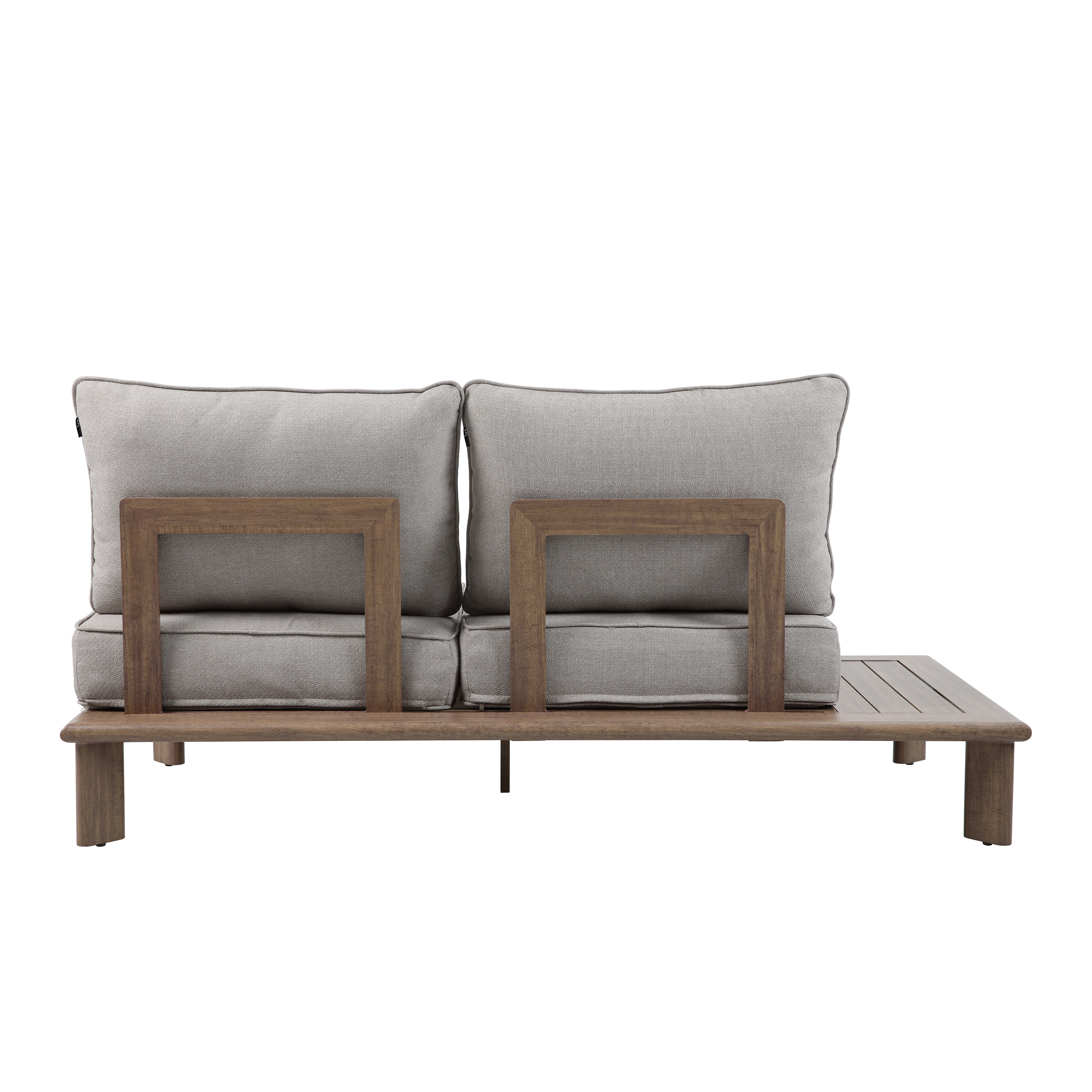 AXI Avery Lounge Set with Side Tables Wood-Look with Beige-8720365065637 AXI Avery Lounge Set with Side Tables Wood-Look with Beige