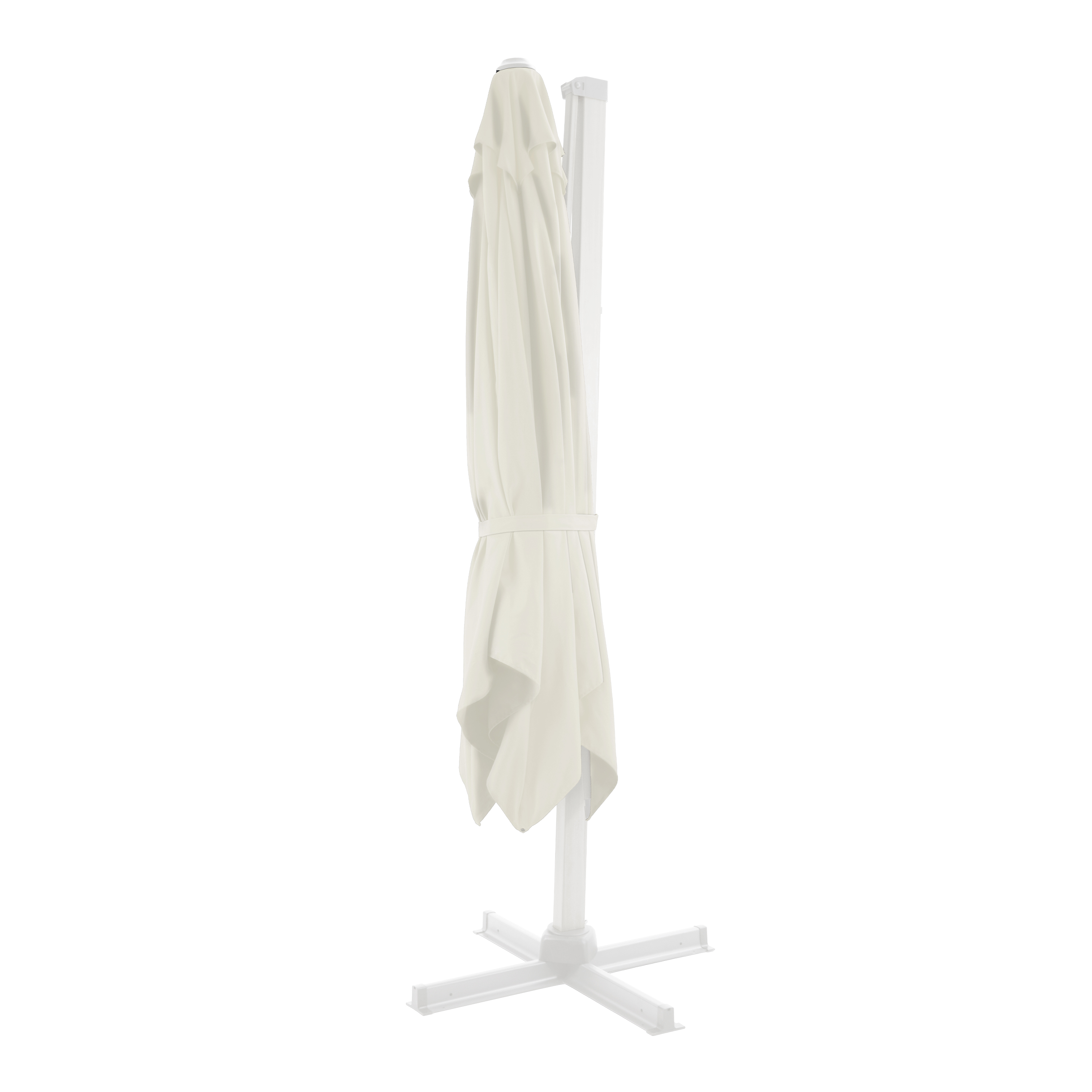 AXI Apollo Premium Zweefparasol 300x300cm Wit/Beige