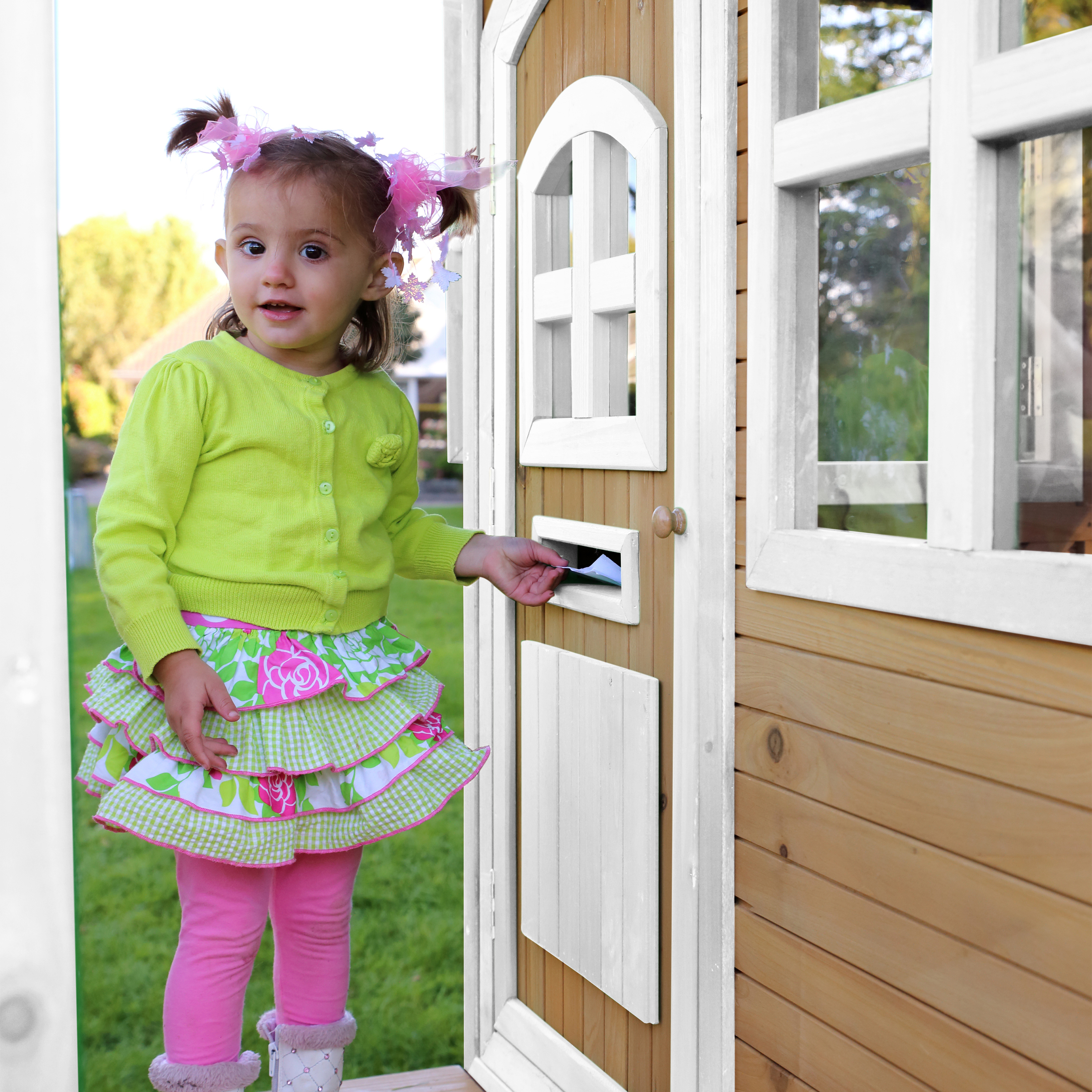 AXI Tom Playhouse Brown/White - Blue Slide