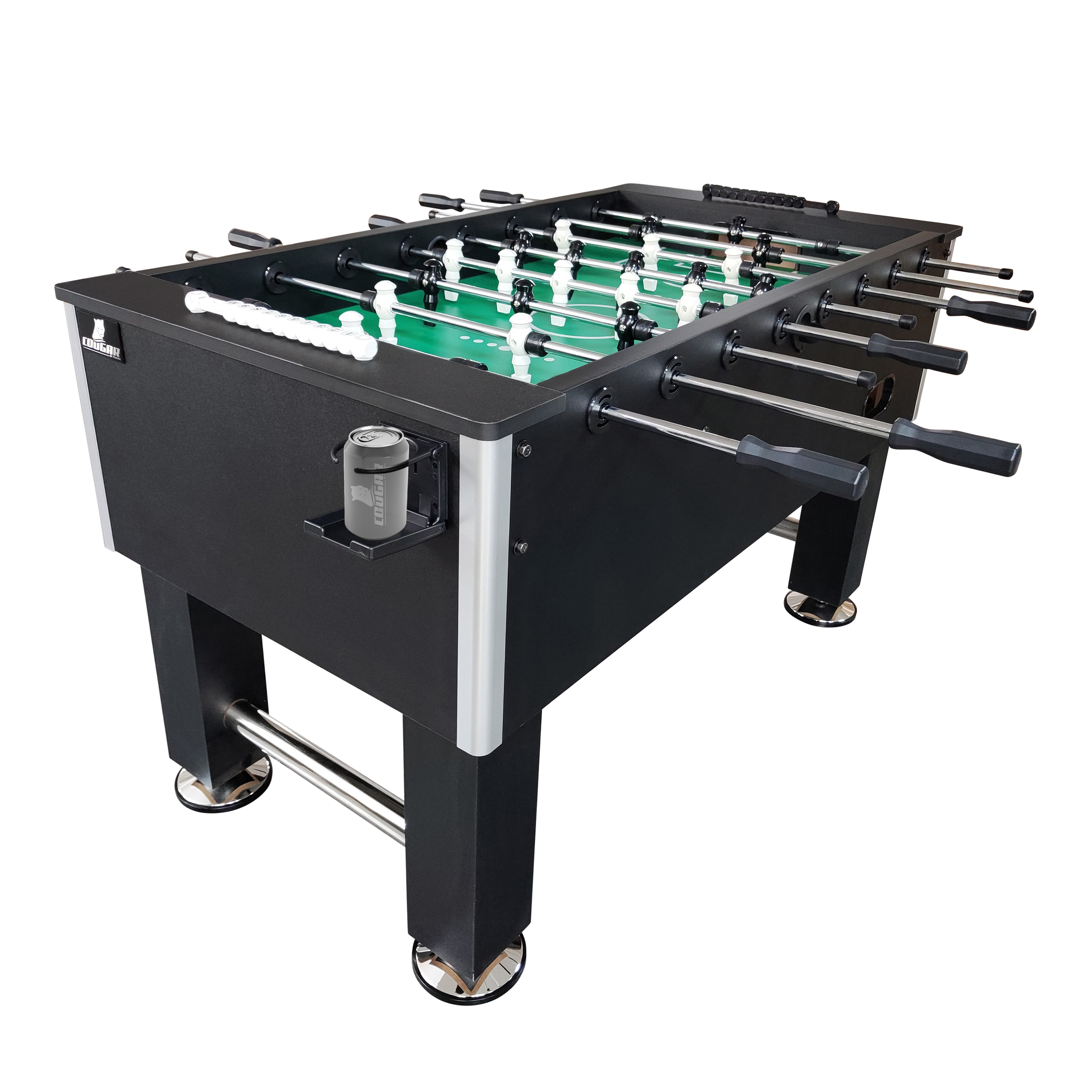 Cougar Defender Voetbaltafel met Bekerhouder Zwart