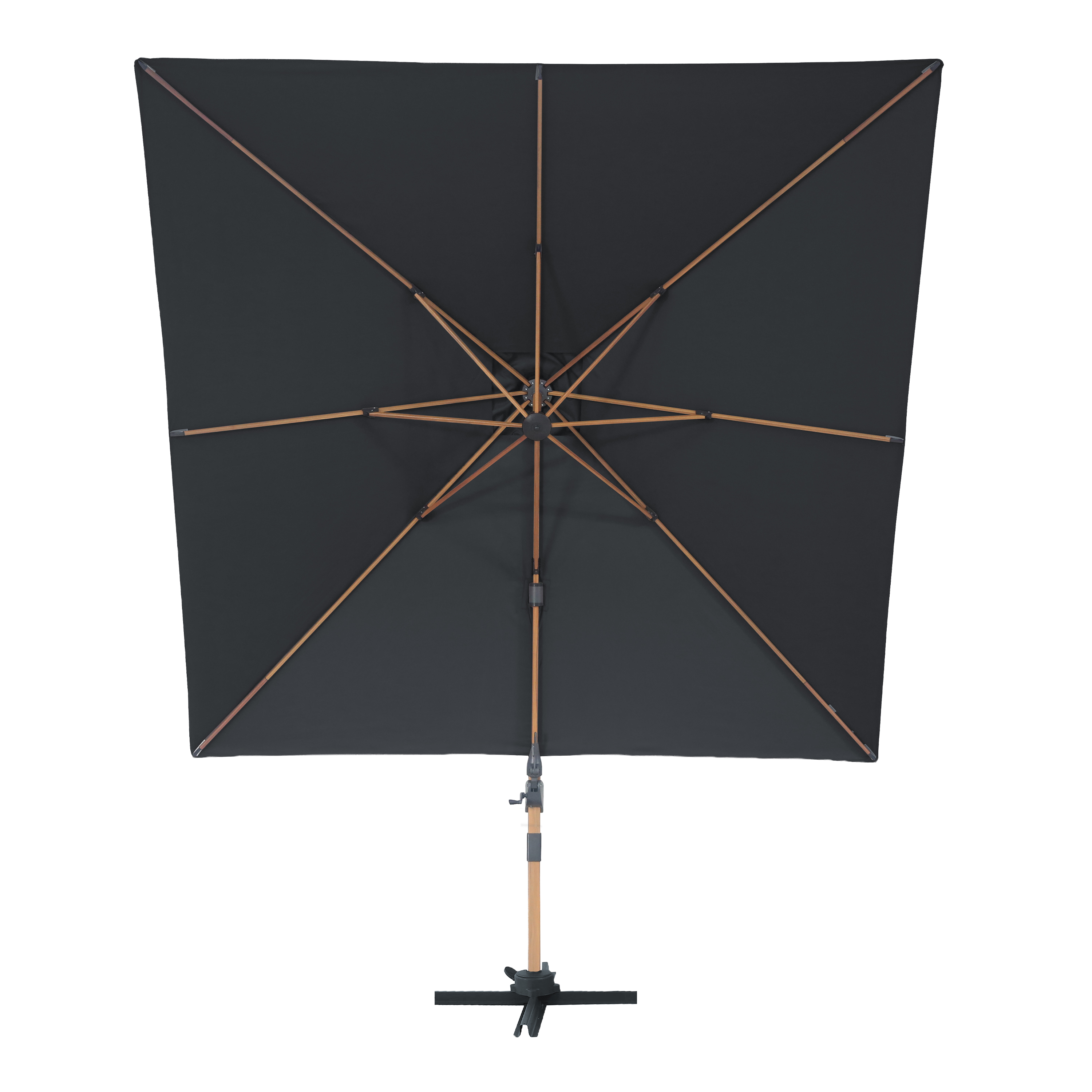 AXI Alina Cantilever Parasol 300x300cm Wood-look/Grey
