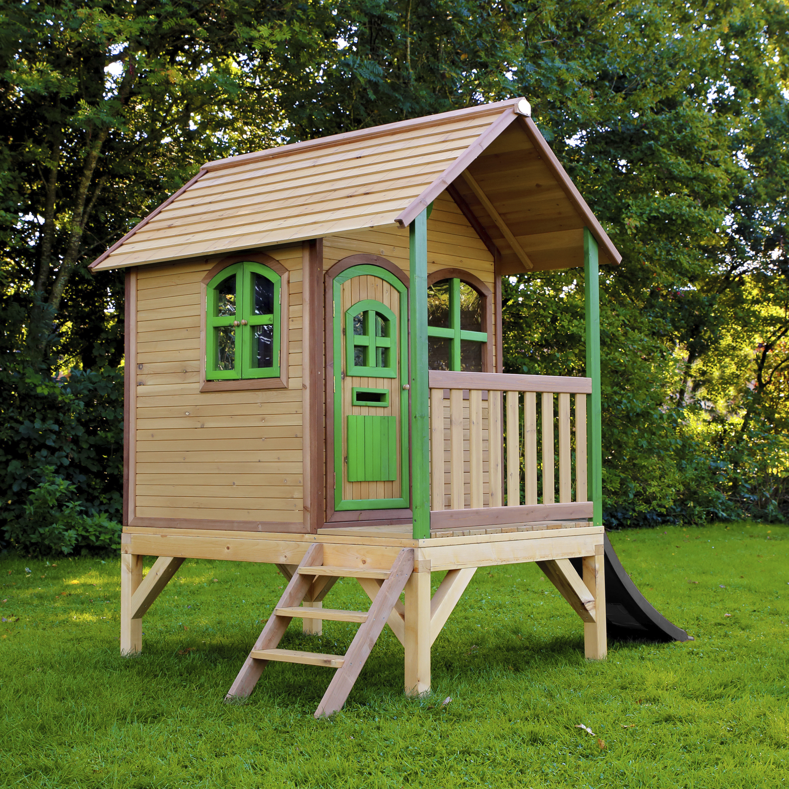 AXI Tom Playhouse Brown/Green - Grey Slide