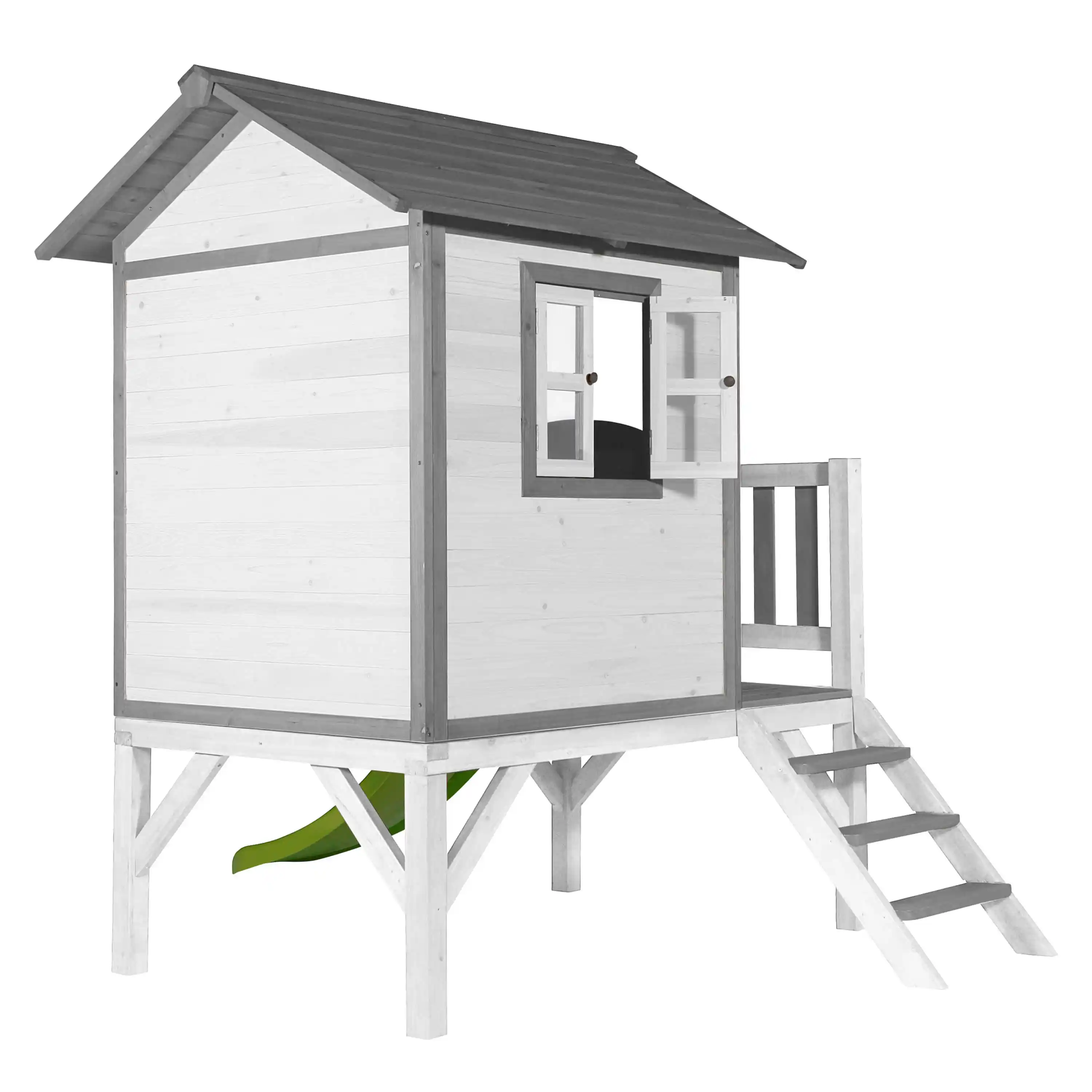 AXI Lodge XL Speelhuis Klassiek - Limoen groene Glijbaan