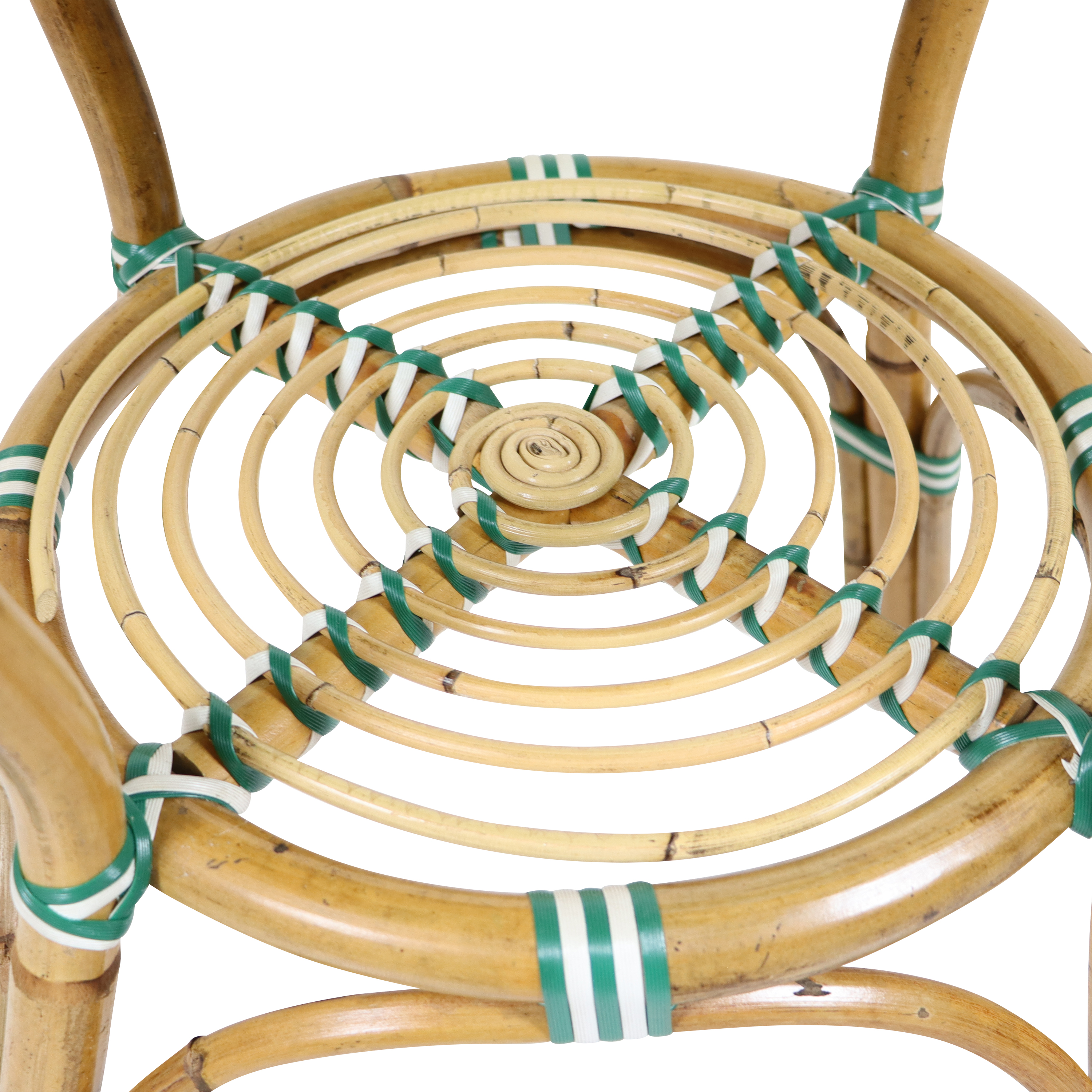 AXI Jacqueline Rattan Bistro Set Green/White-8720365066115 AXI Jacqueline Rattan Bistro Set Green/White