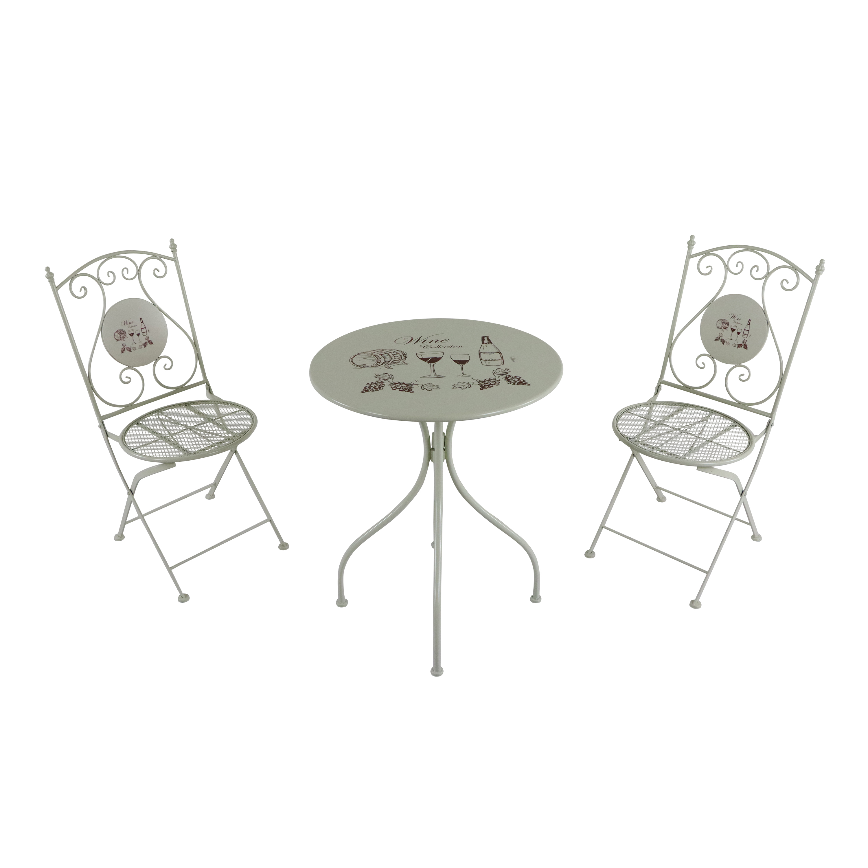 AXI Maxime Bistro Set i Metall - Vin/Creme
