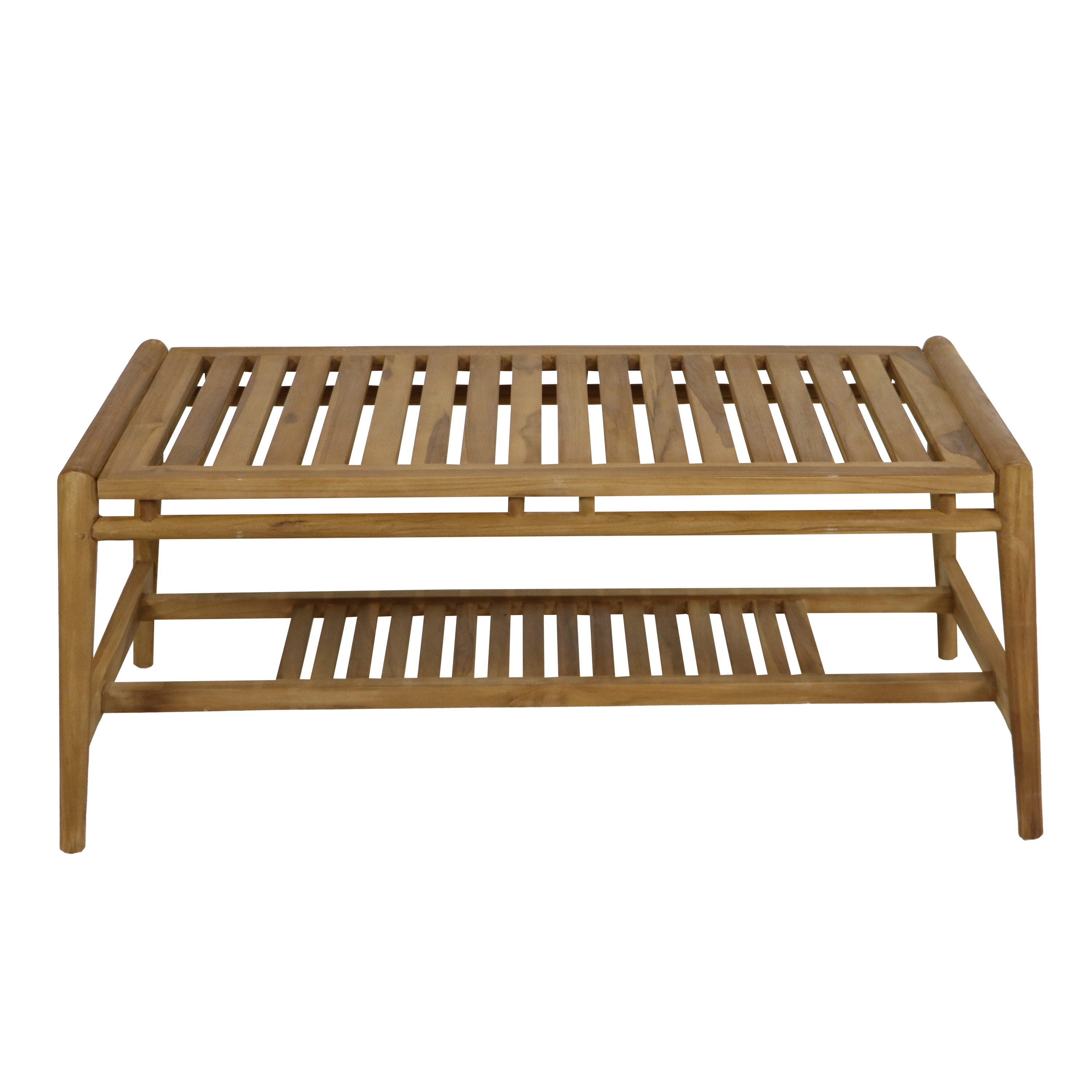 AXI June Lounge Set 4-piece with bench, table & 2 chairs - Teak/Cream