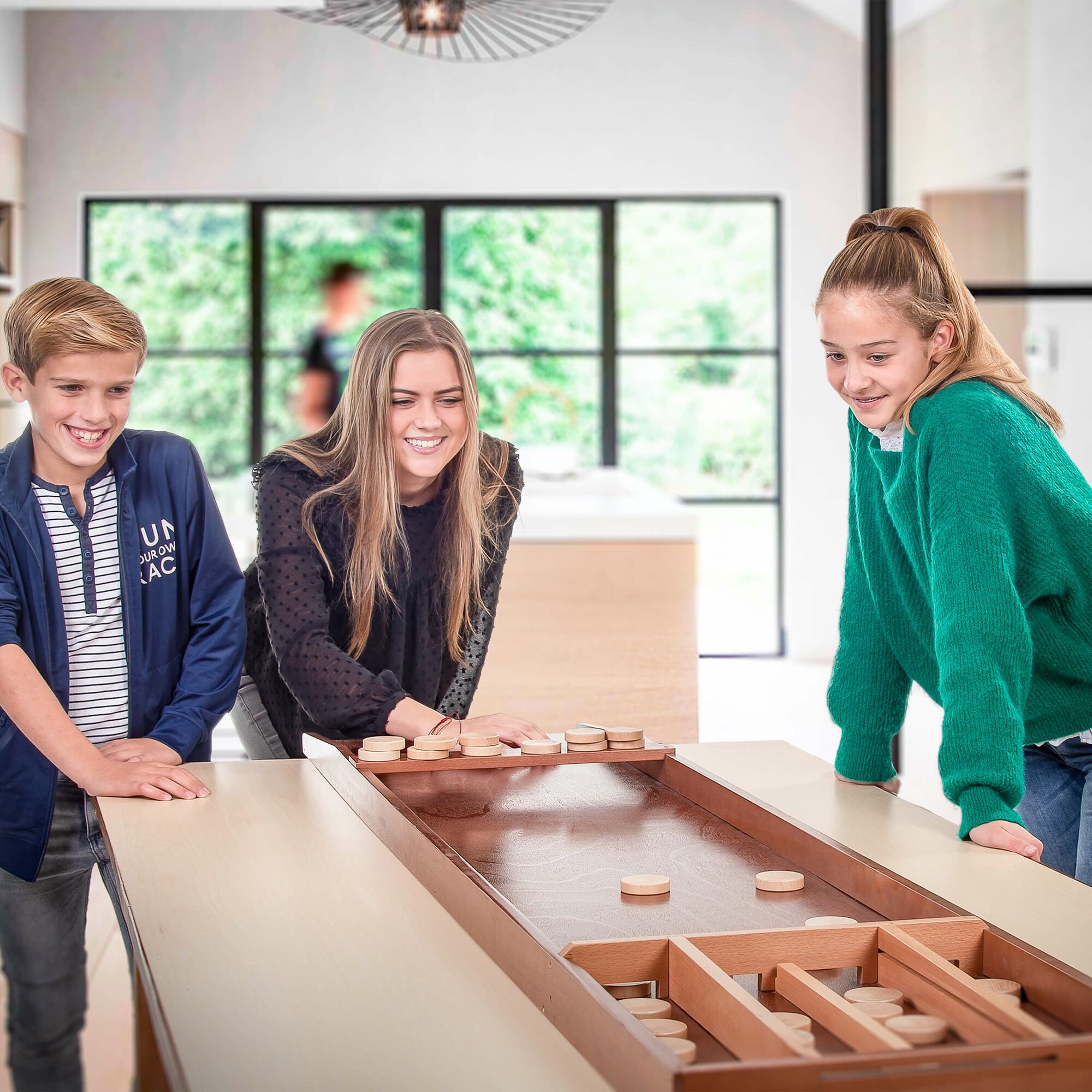 Longfield Sjoelbak Wedstrijd Luxe Beukenhout 200cm