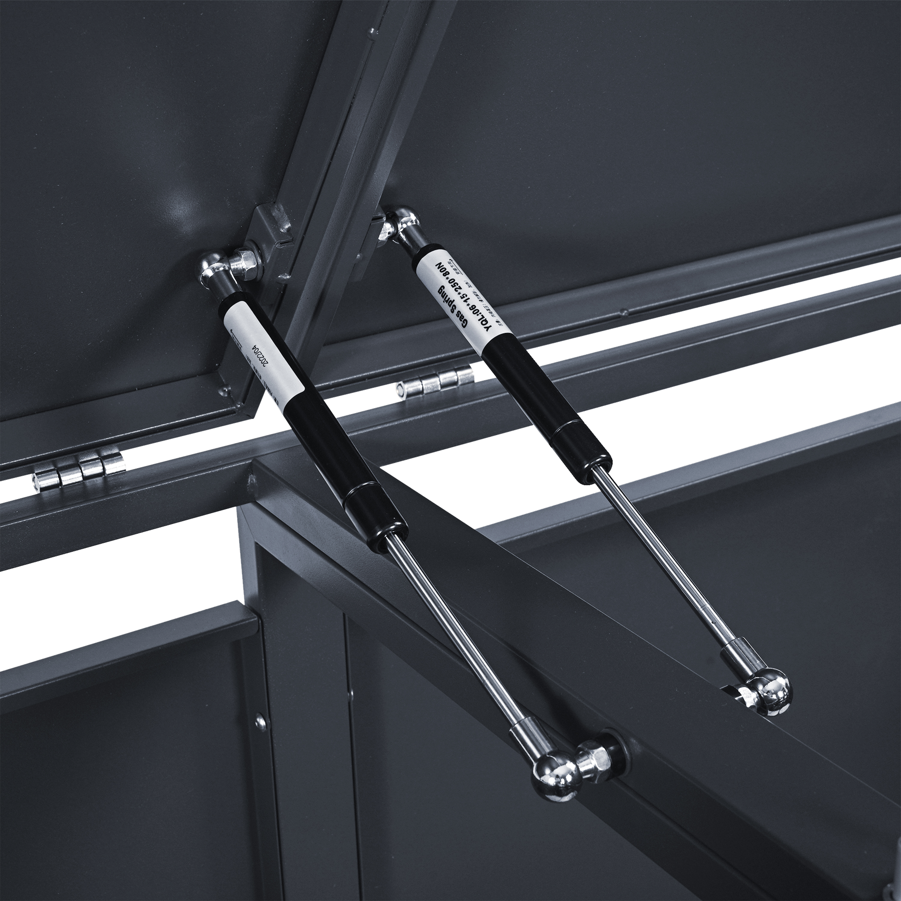 AXI Luke Metal Garbage Bin Shed - 4 Garbage Bins-8720365067921 AXI Luke Metal Garbage Bin Shed - 4 Garbage Bins