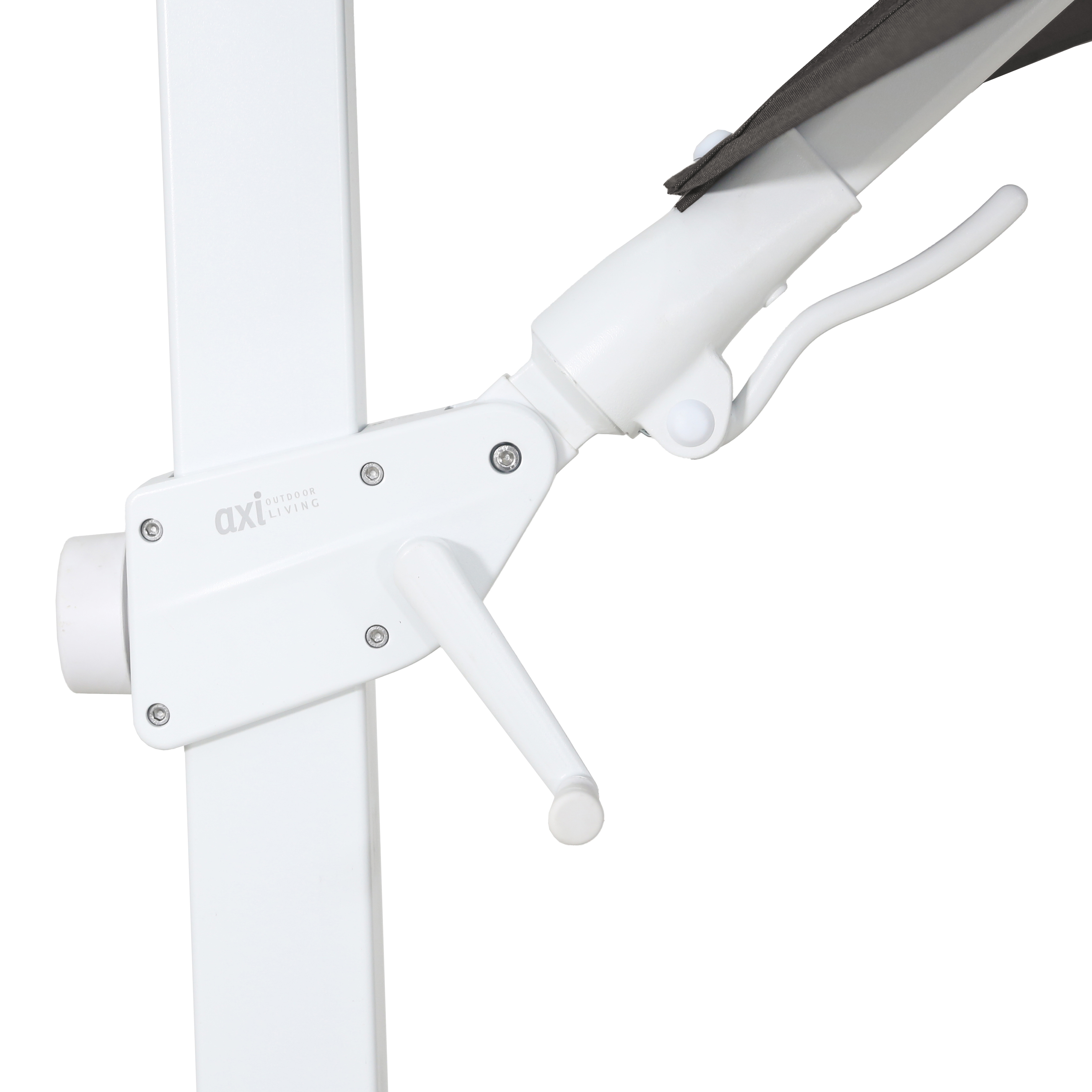 AXI Milad Premium Cantilever Parasol 200x300cm - White/Taupe