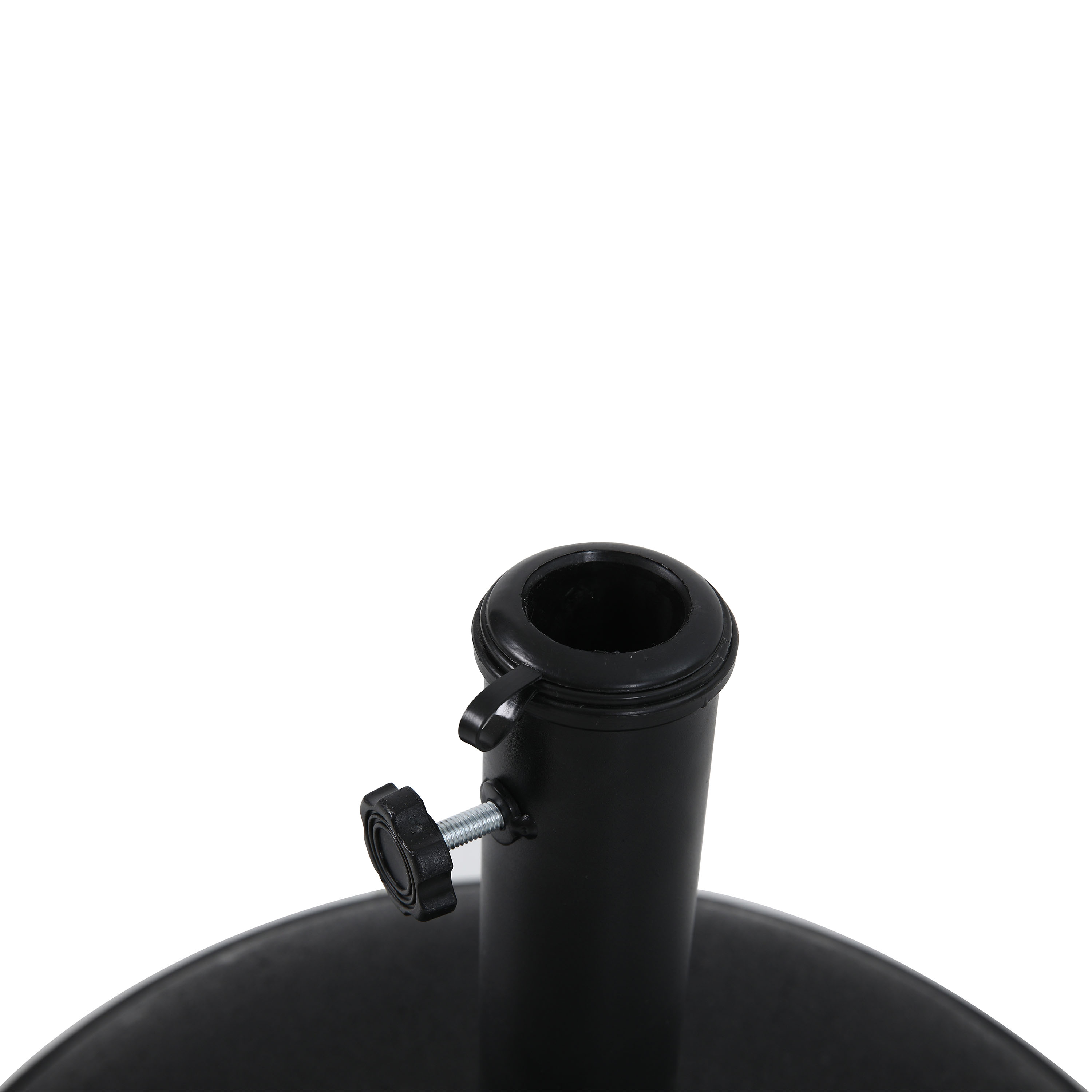 AXI Noor Centre Pole Parasol Ø 300cm incl. parasol base Oak-look/Green