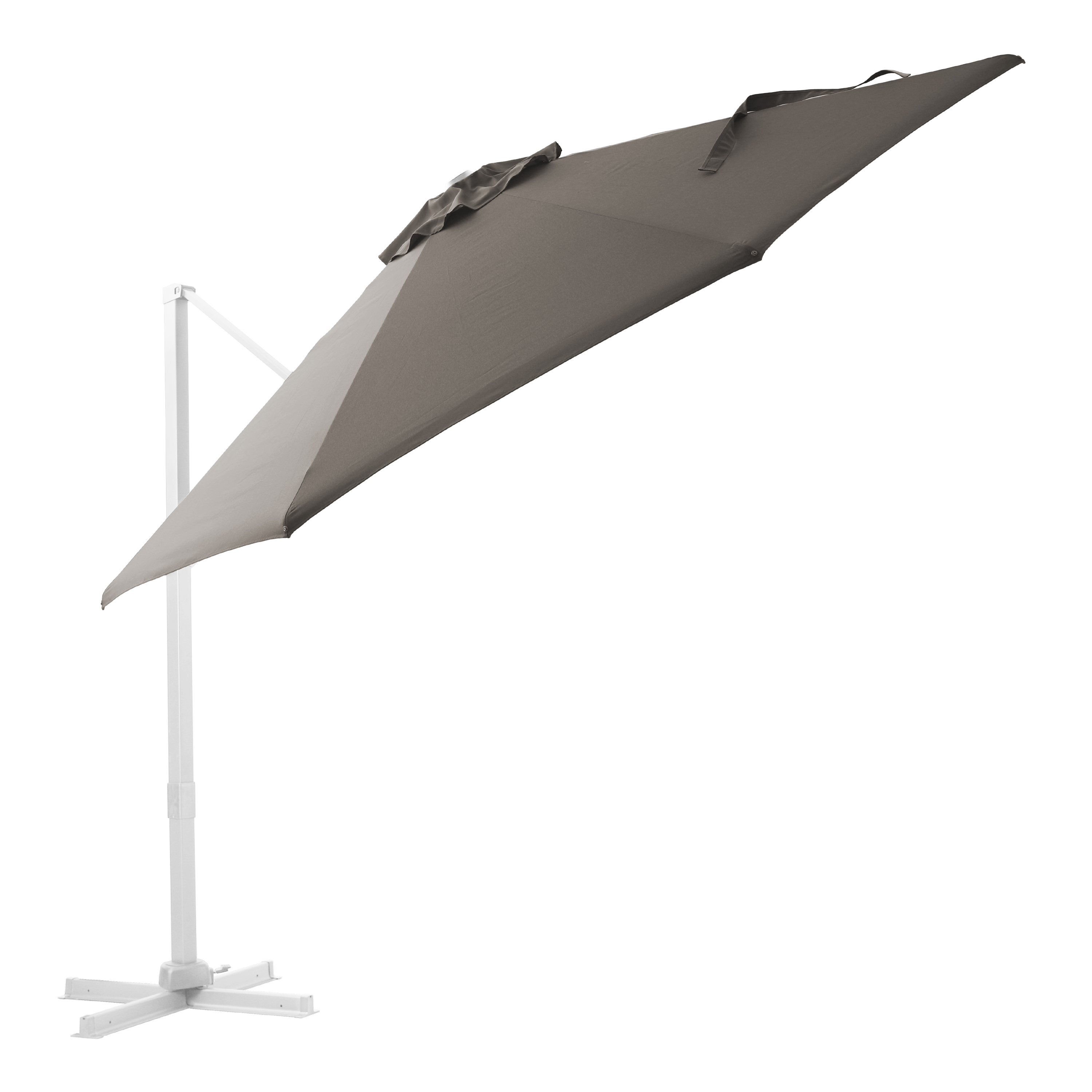 AXI Cyrus Premium Zweefparasol Ã˜ 300cm Wit/taupe