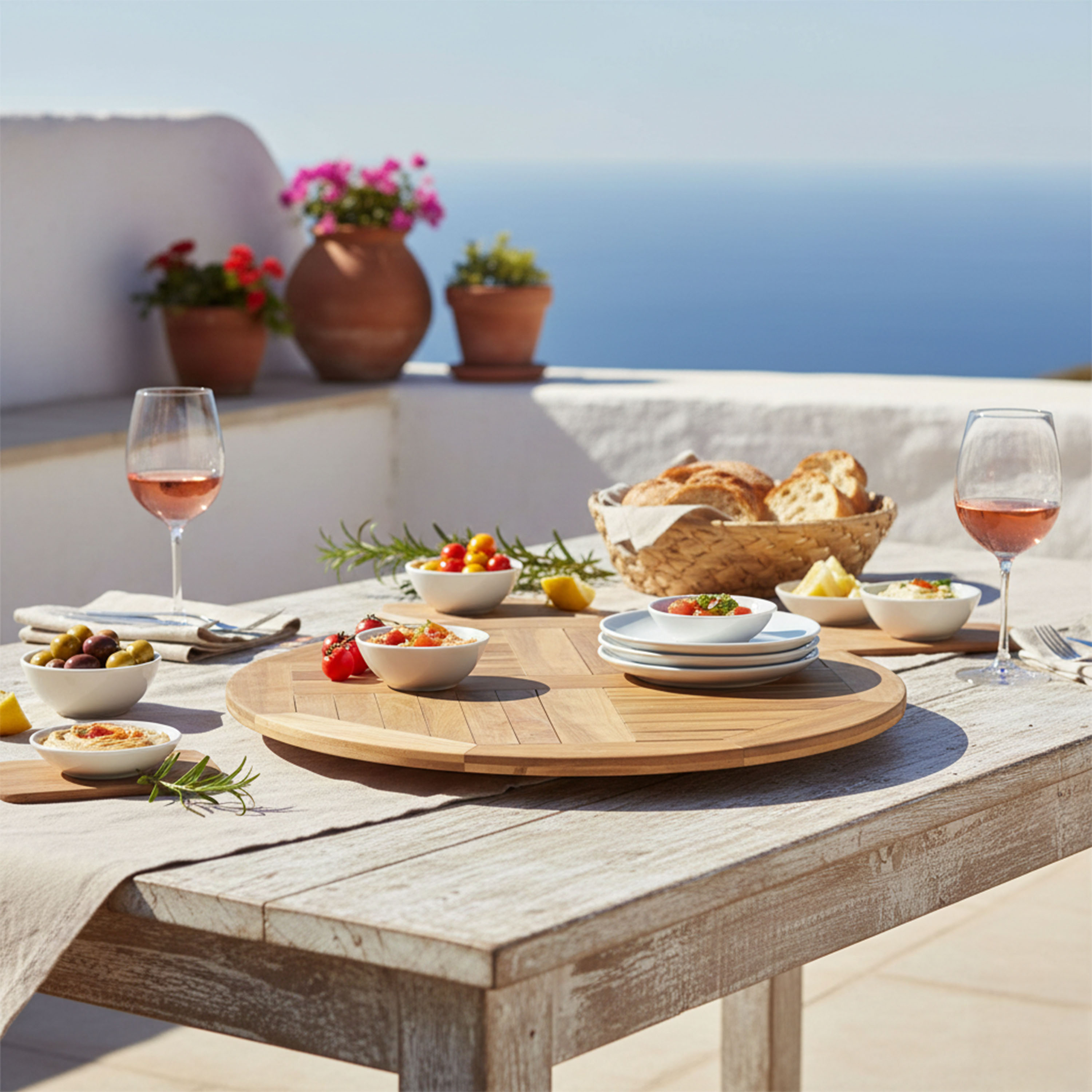 AXI Sari Teak Lazy Susan Ø 60 cm