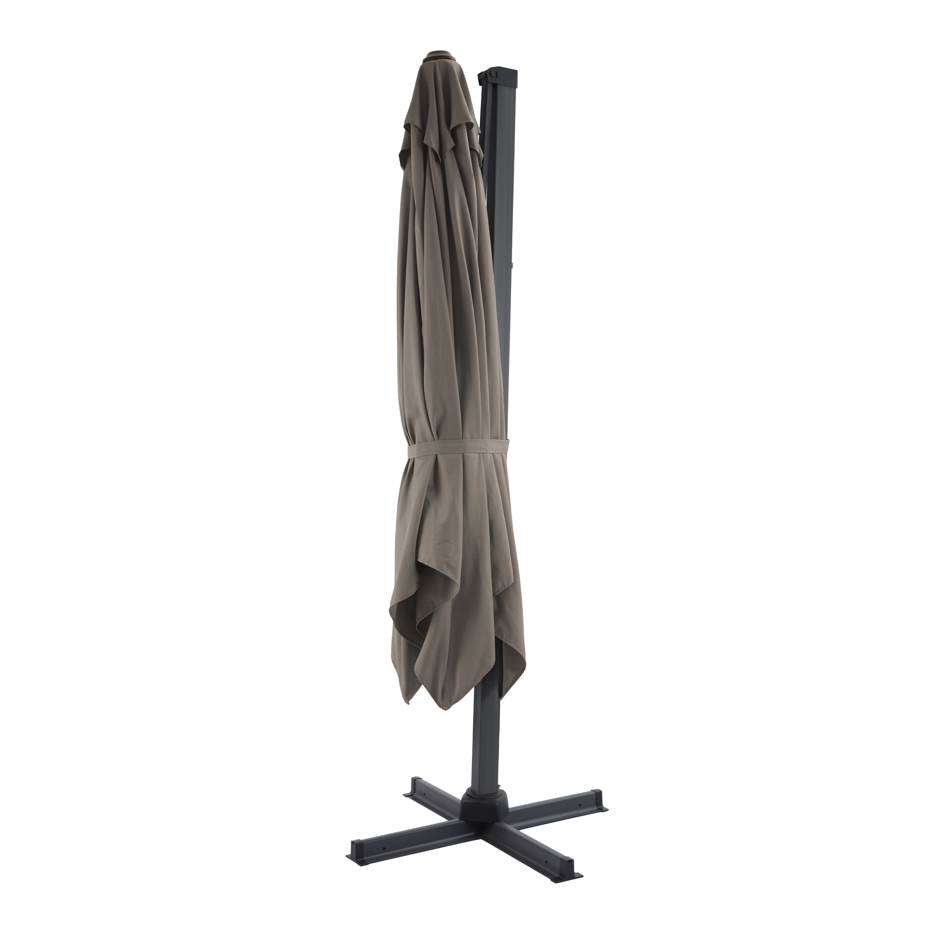 AXI Apollo Premium Zweefparasol 300x300cm Antraciet/taupe