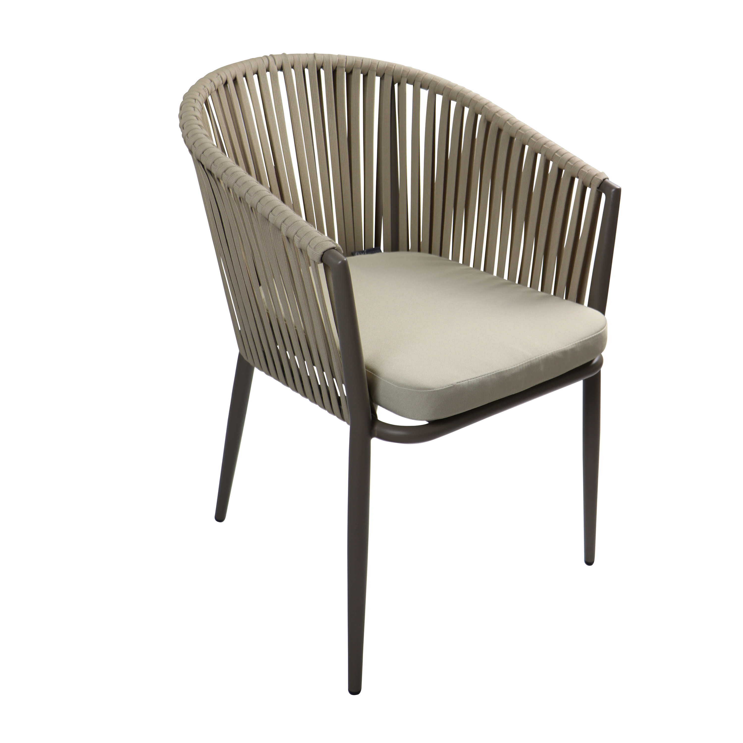 AXI Resi Tuinset met 6 stoelen Taupe met Hout-look PSPC-8720365062643 AXI Resi Tuinset met 6 stoelen Taupe met Hout-look PSPC