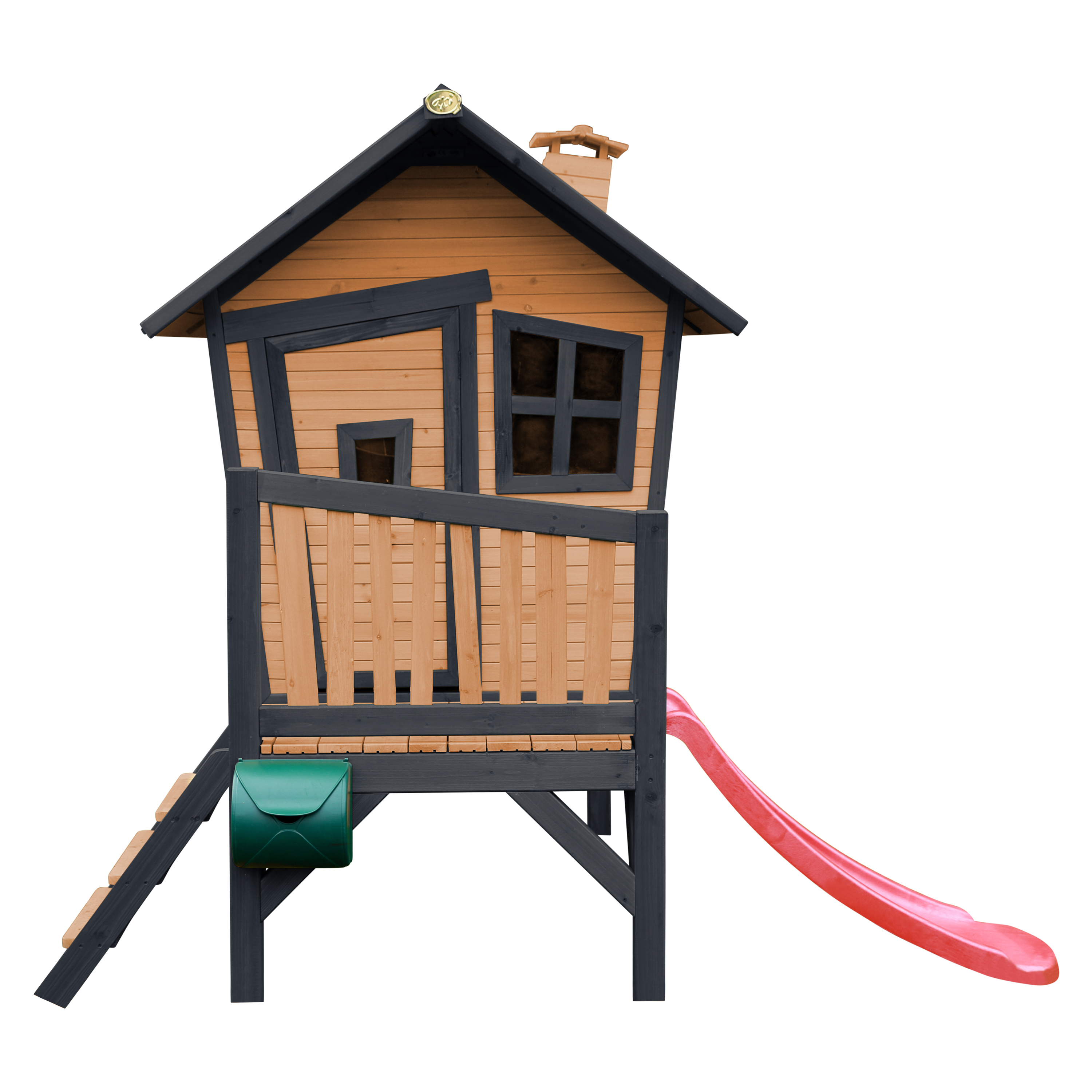 AXI Robin Playhouse Brown/Anthracite - Red Slide