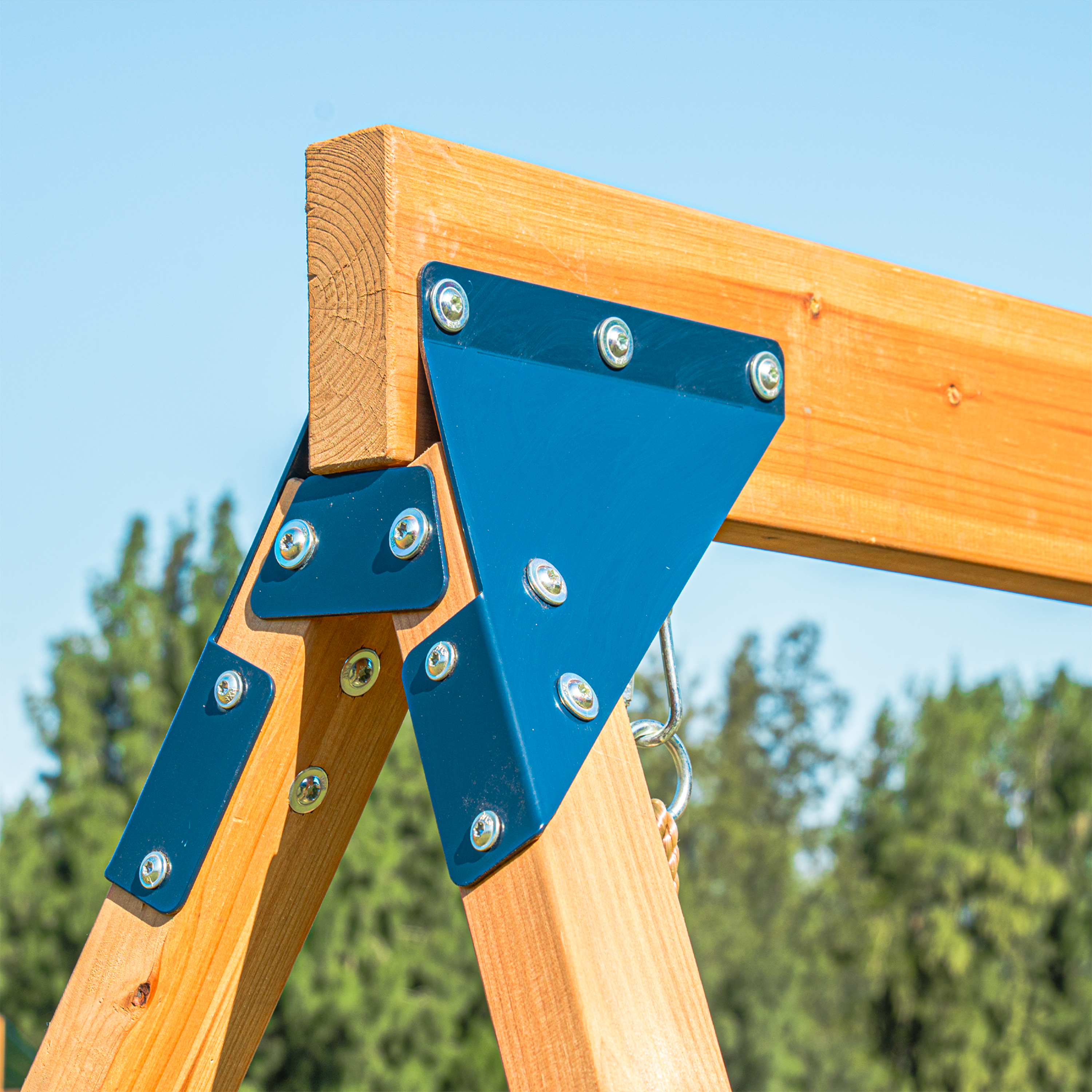 AXI Jack Climbing Frame with Double Swing and Trapeze – Grey Slide