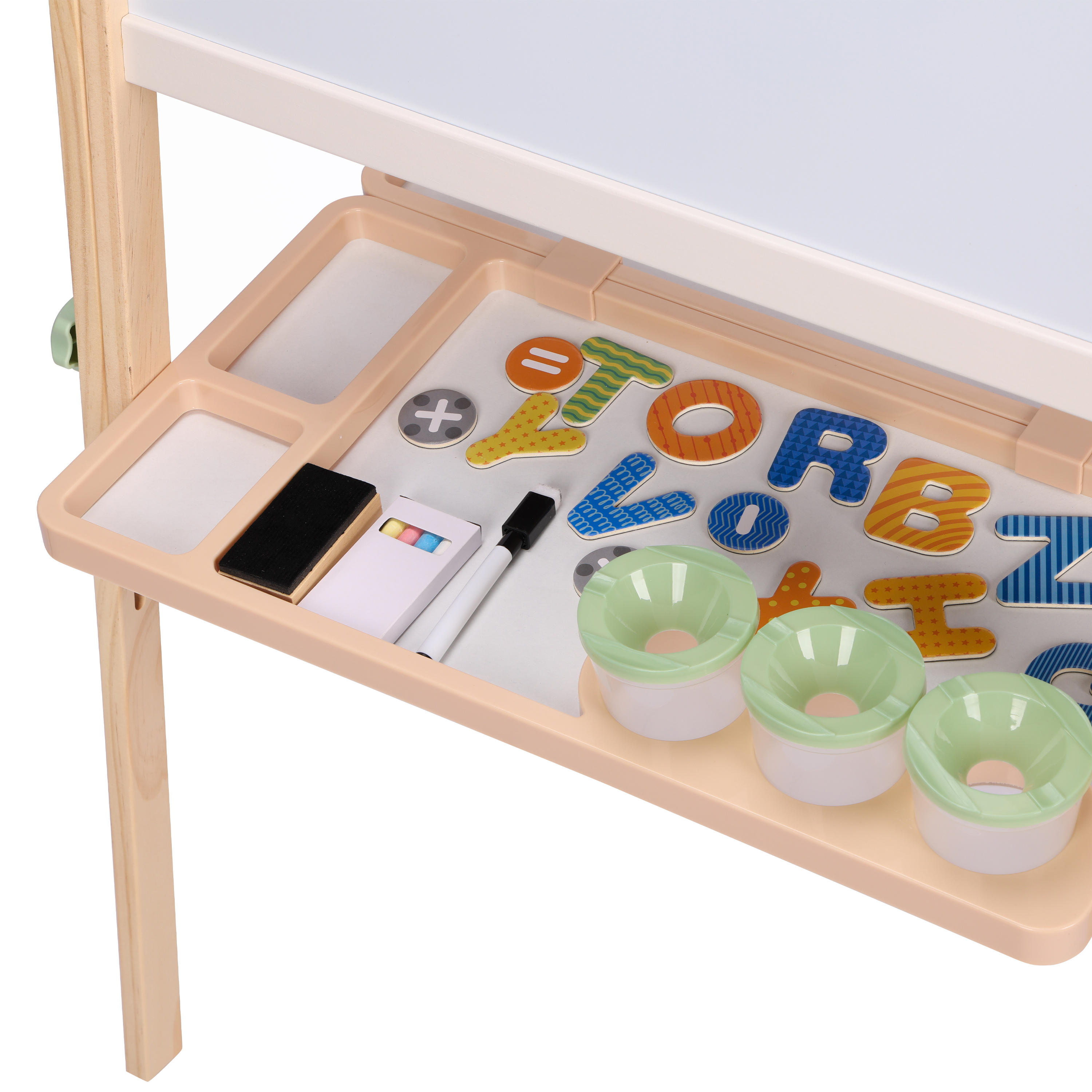 Sunny Luna Activity Easel – Natural Brown