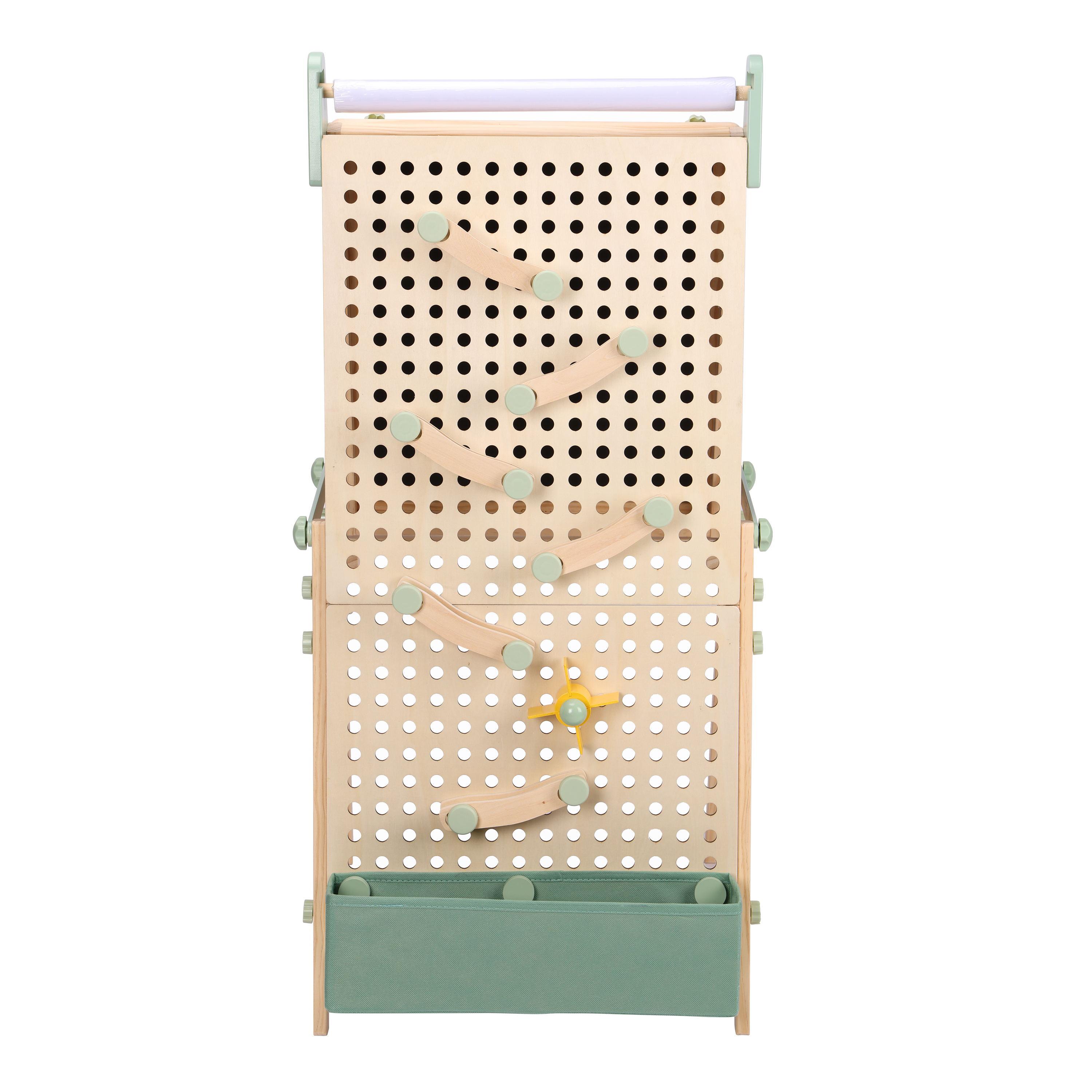 Sunny Mika Activity Easel with Pegboard - Natural Brown