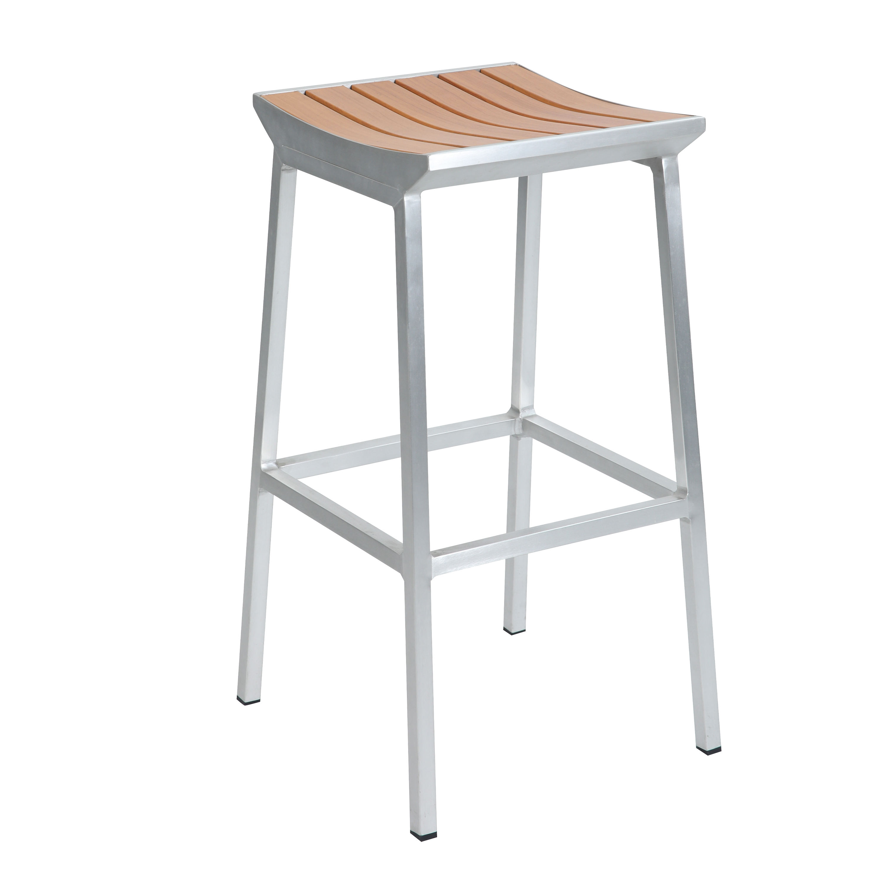 AXI James Barset met 4 barkrukken Aluminium/hout-look-8720365061257 AXI James Barset met 4 barkrukken Aluminium/hout-look