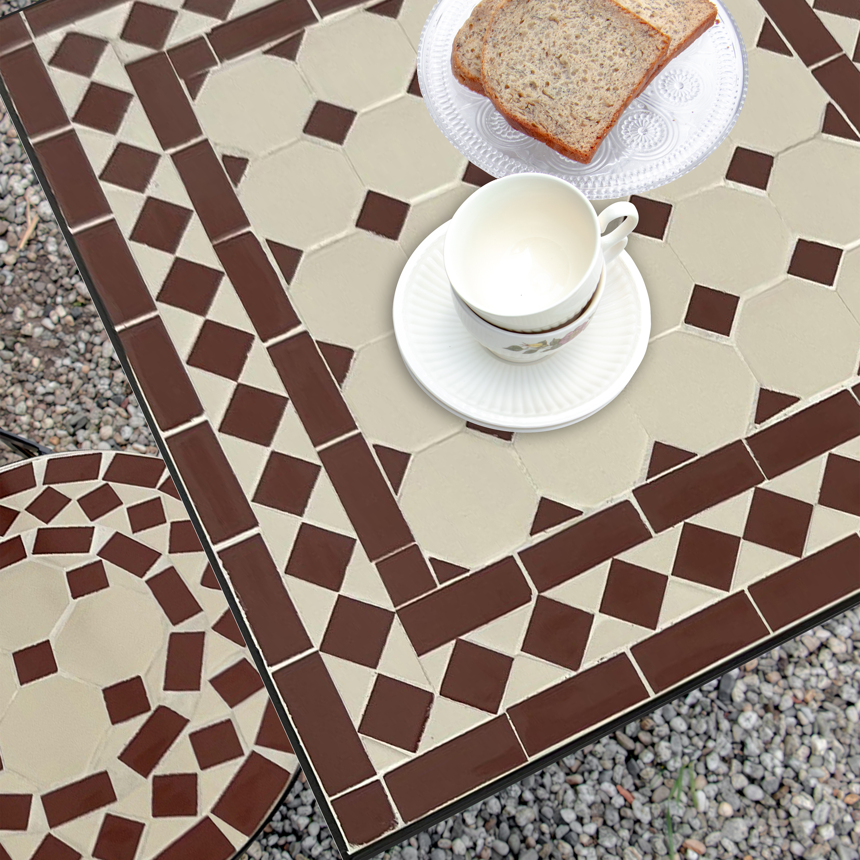 AXI Camilla Bistro Set Mosaic - Red/White