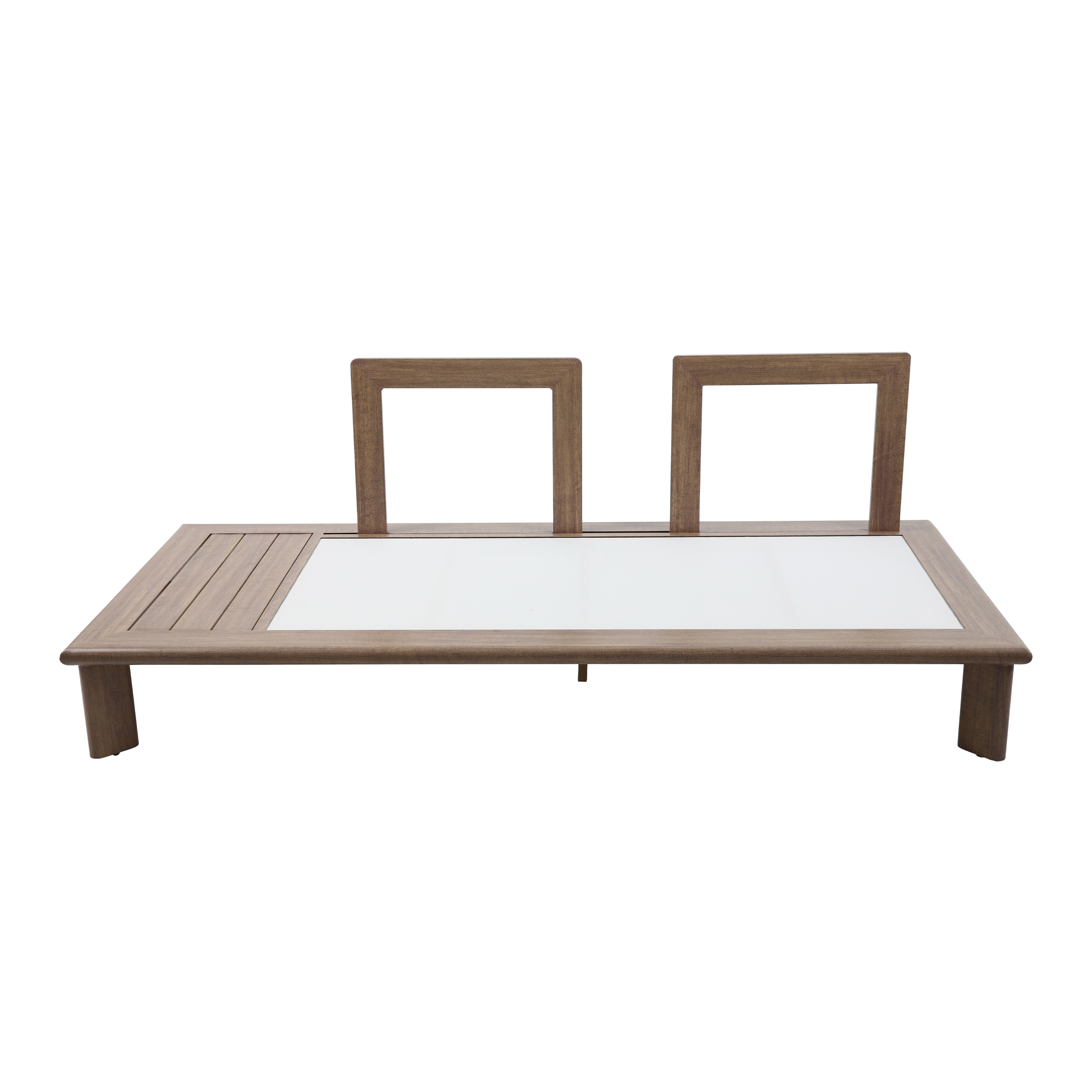 AXI Avery Lounge Set with Side Tables Wood-Look with Beige-8720365065637 AXI Avery Lounge Set with Side Tables Wood-Look with Beige