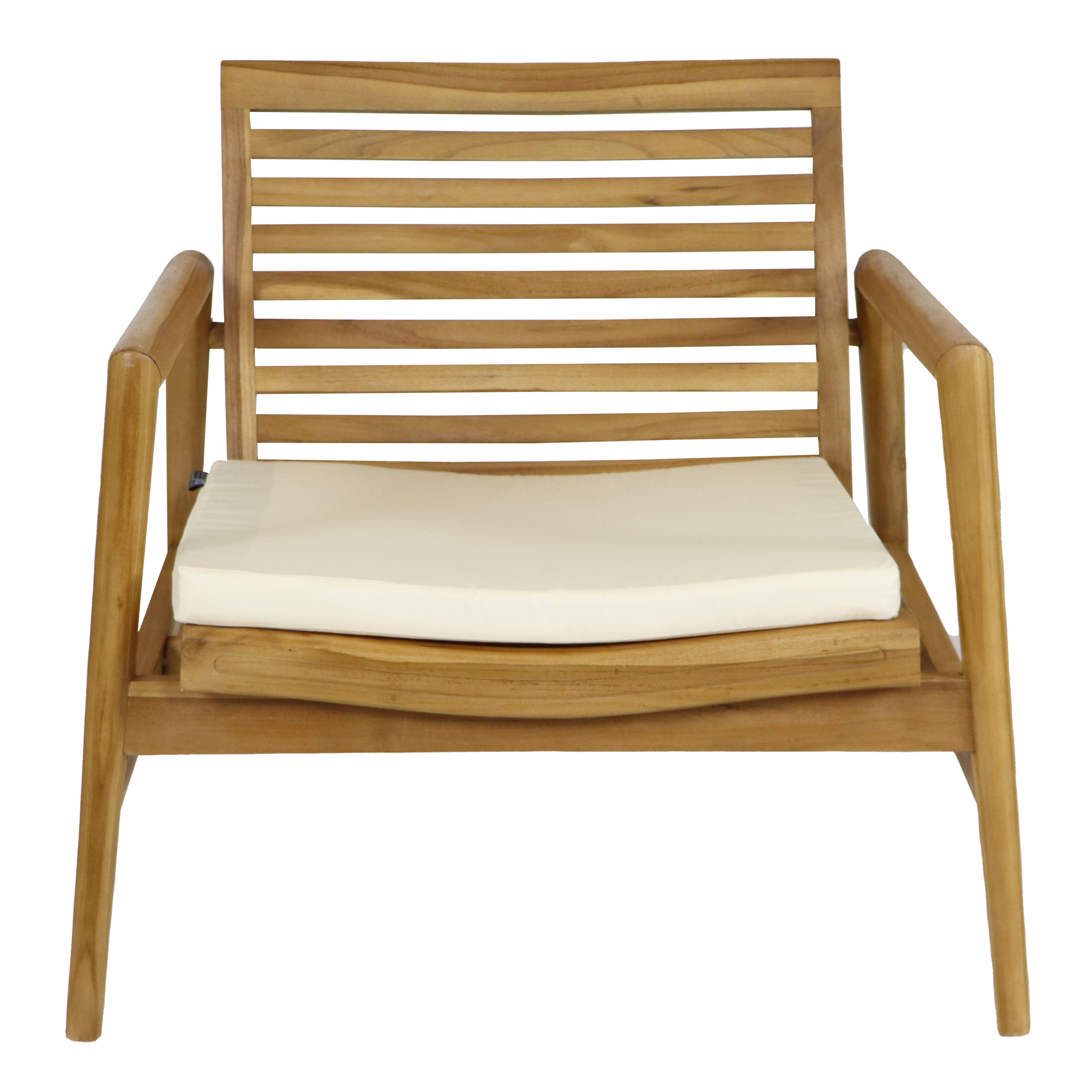 AXI June Lounge Set 4-piece with bench, table & 2 chairs - Teak/Cream