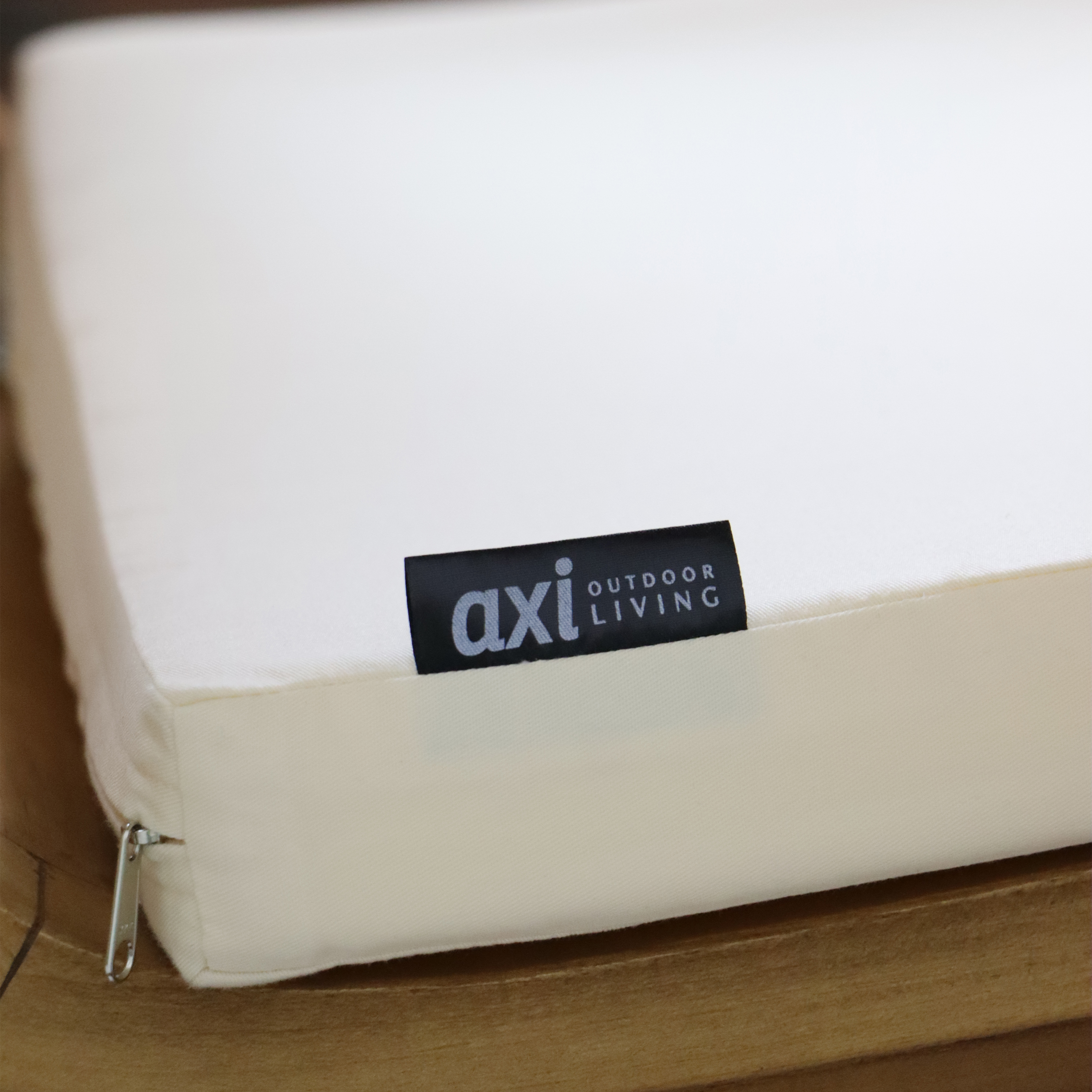 AXI June Lounge Set 4-piece with bench, table & 2 chairs - Teak/Cream