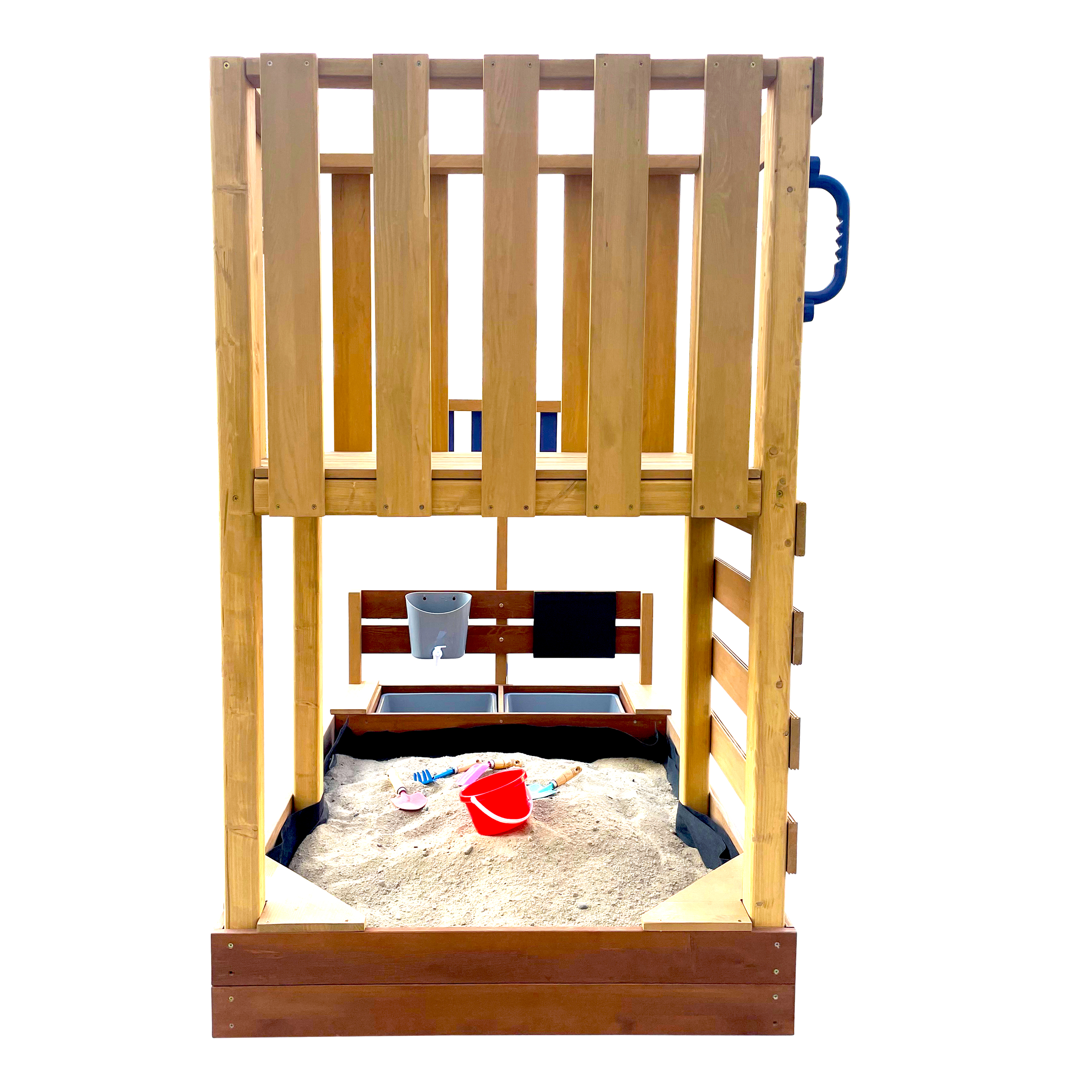 AXI Vicky Climbing Frame with Sandbox. Play Kitchen & Chalkboard
