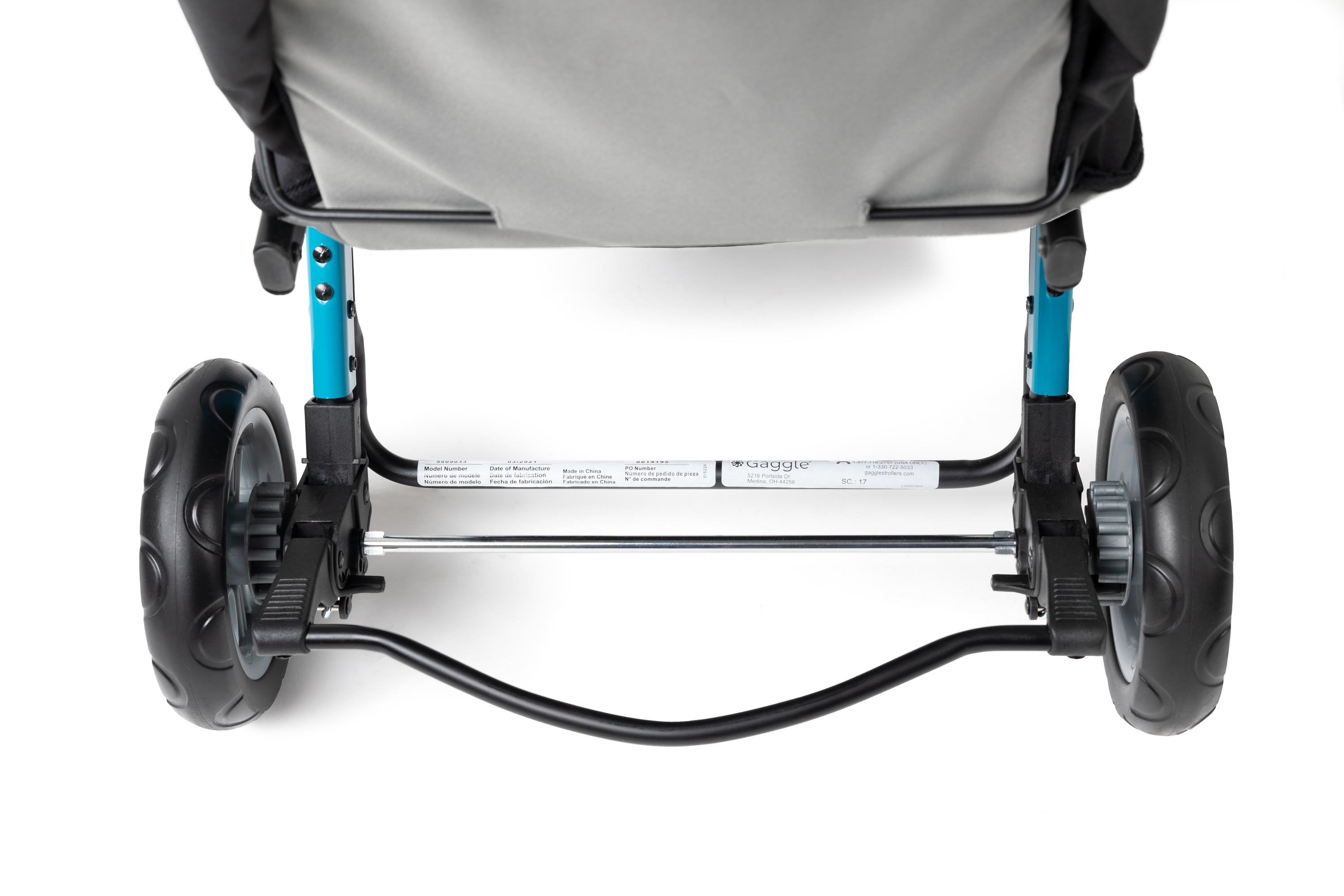 Gaggle Compass Stroller for 3 Children - Turquoise-0849801011750 Gaggle Compass Stroller for 3 Children - Turquoise