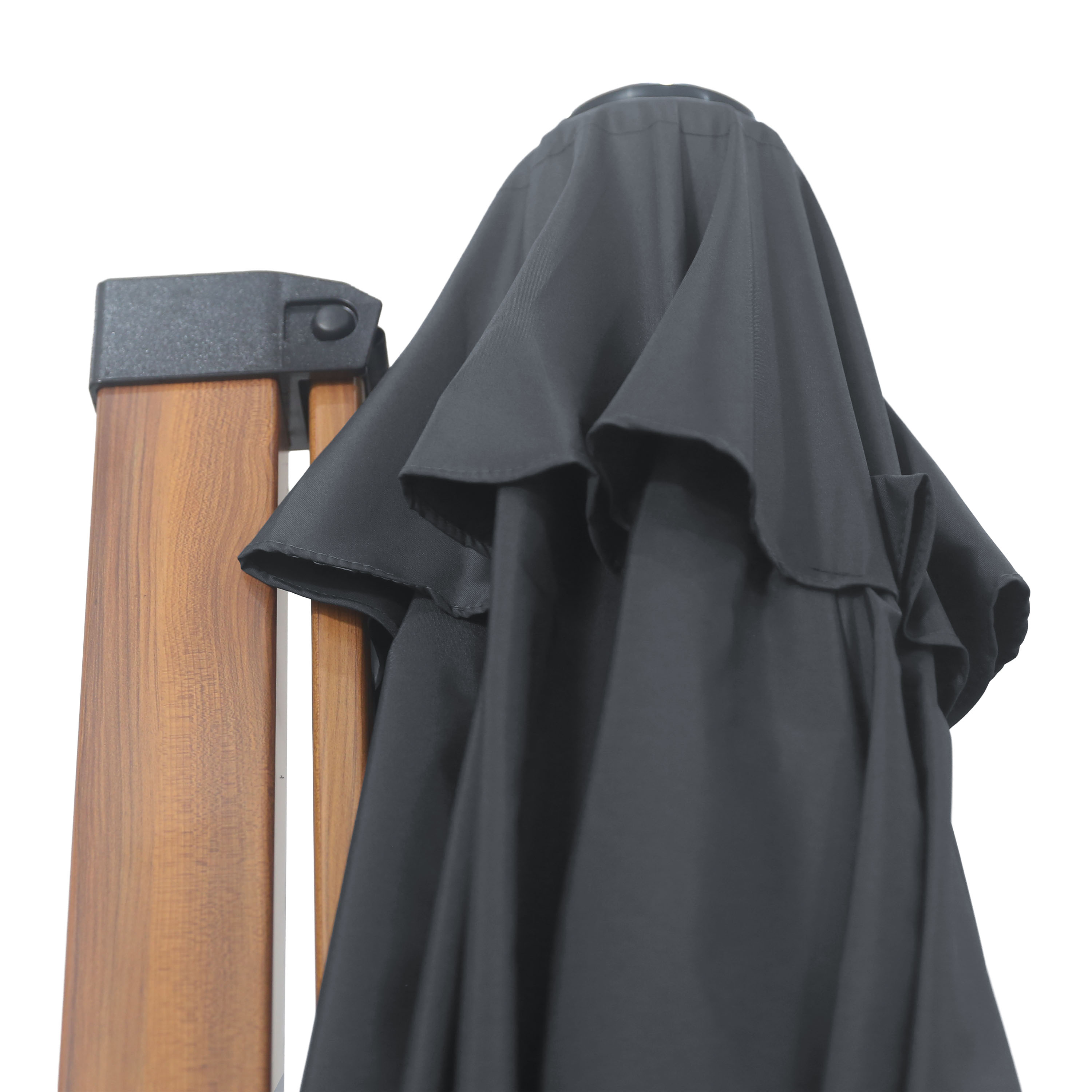 AXI Solis Cantilever Parasol Ø 300cm Wood-look/Grey