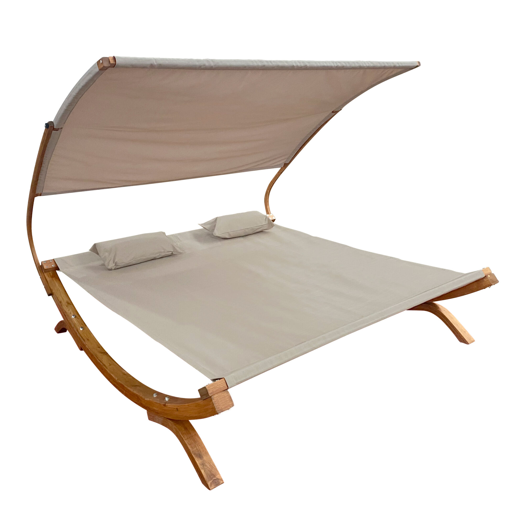 AXI Mallorca Tweepersoons ligbed met zonnescherm Beige-8720365060892 AXI Mallorca Tweepersoons ligbed met zonnescherm Beige
