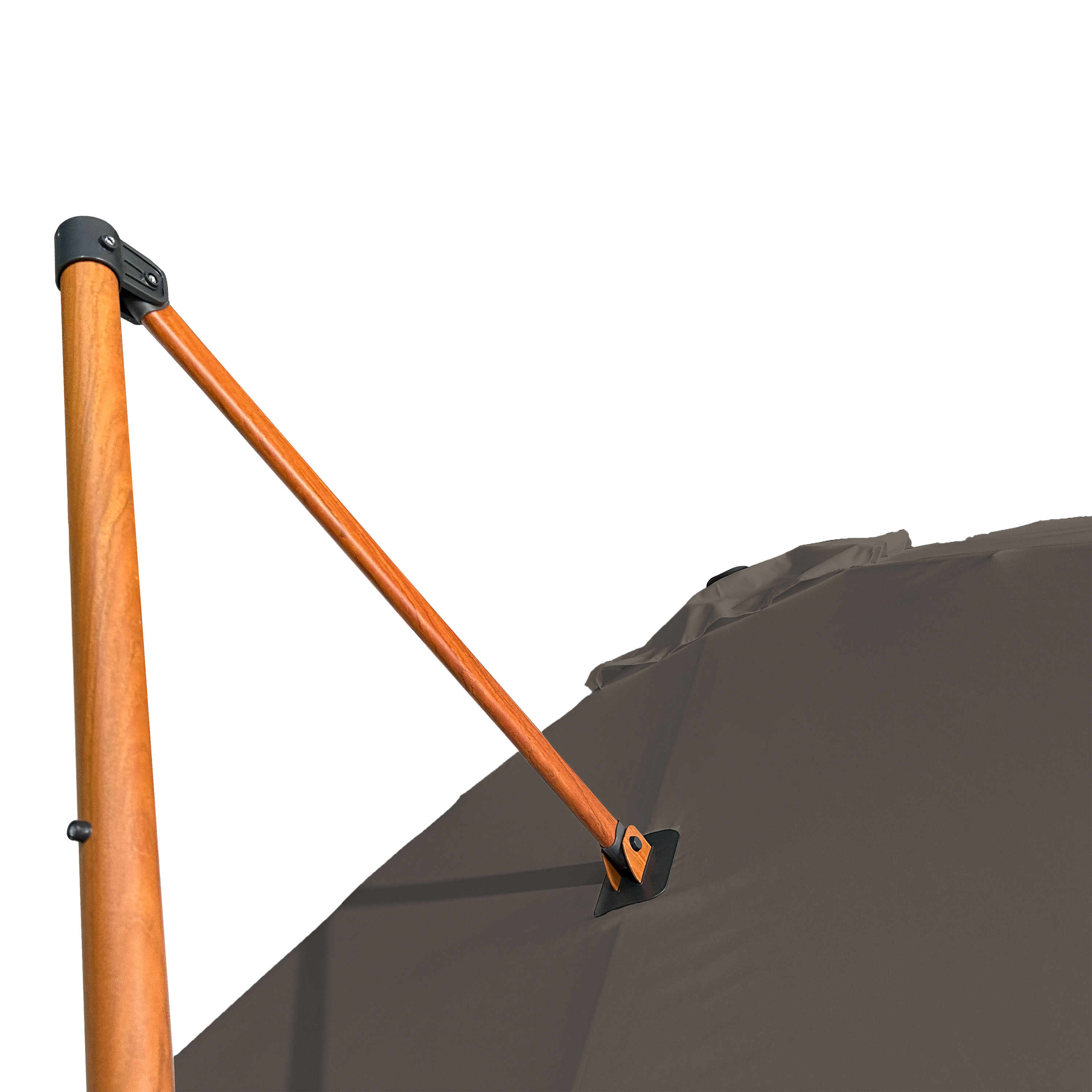 AXI Mira Cantilever Parasol 300x300cm Wood-look/Taupe