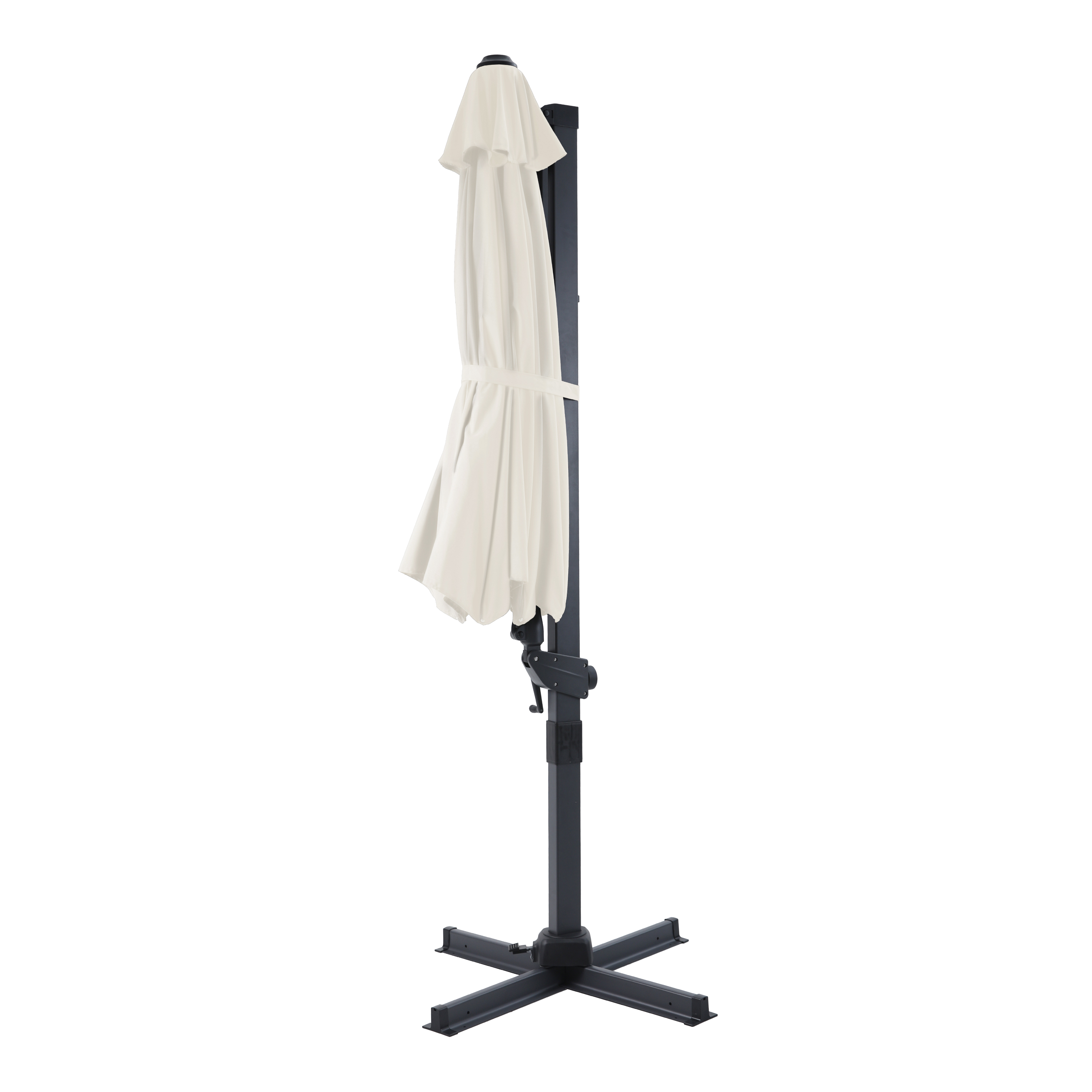 AXI Cyrus Premium Zweefparasol Ã˜ 300cm Antraciet/beige 