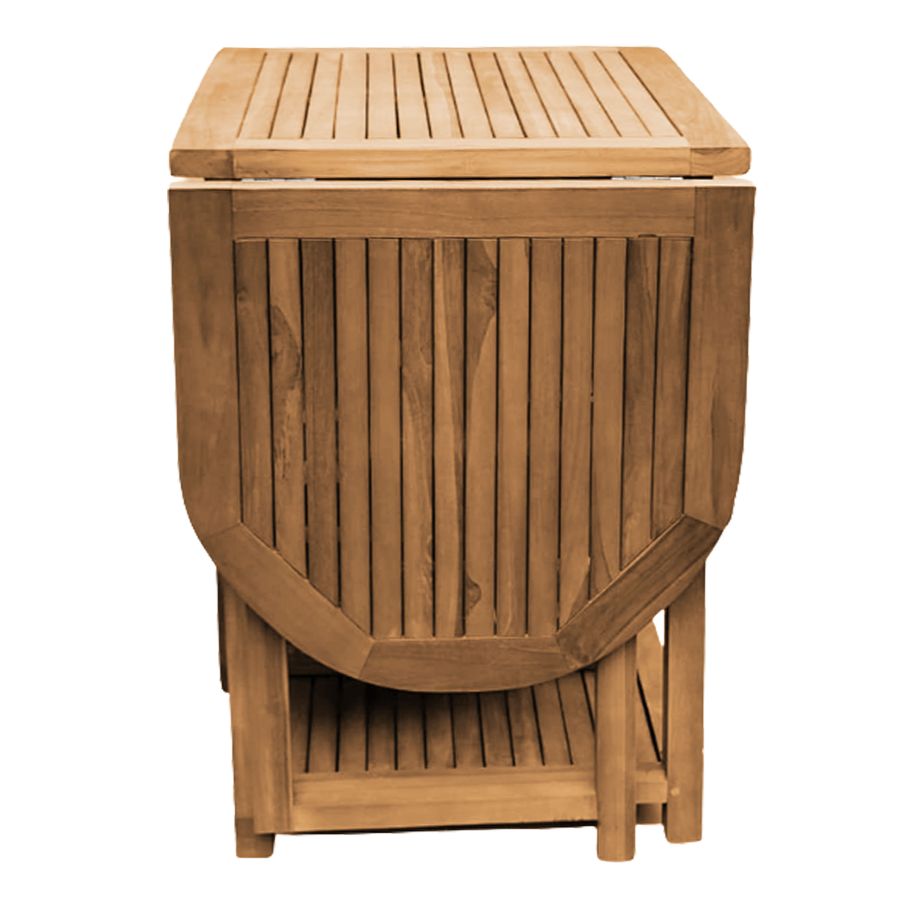 AXI Nomani Foldable Teak Low Bar Set with 2 stools