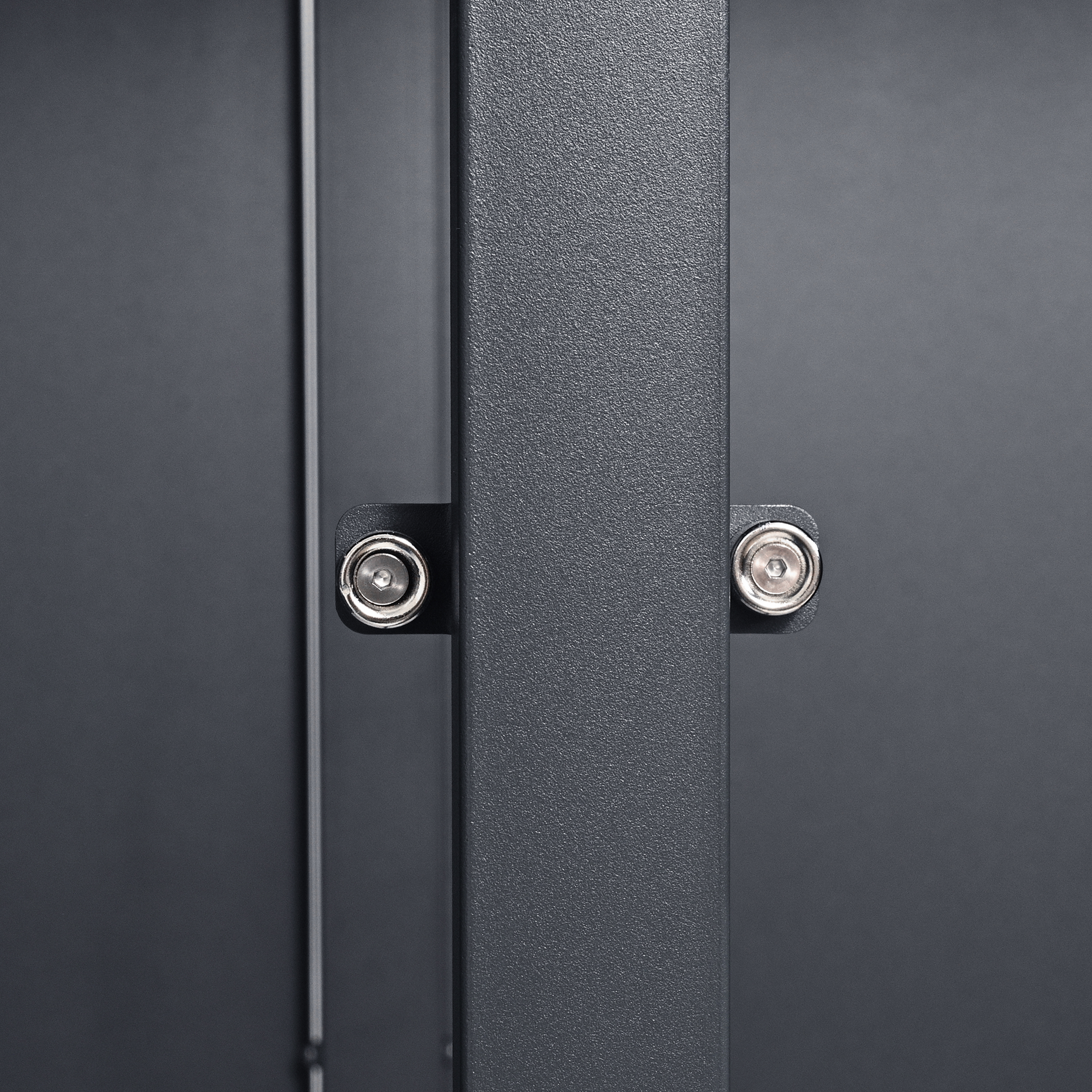 AXI Lucas Metal Garbage Bin Shed Anthracite - 1 Garbage Bin