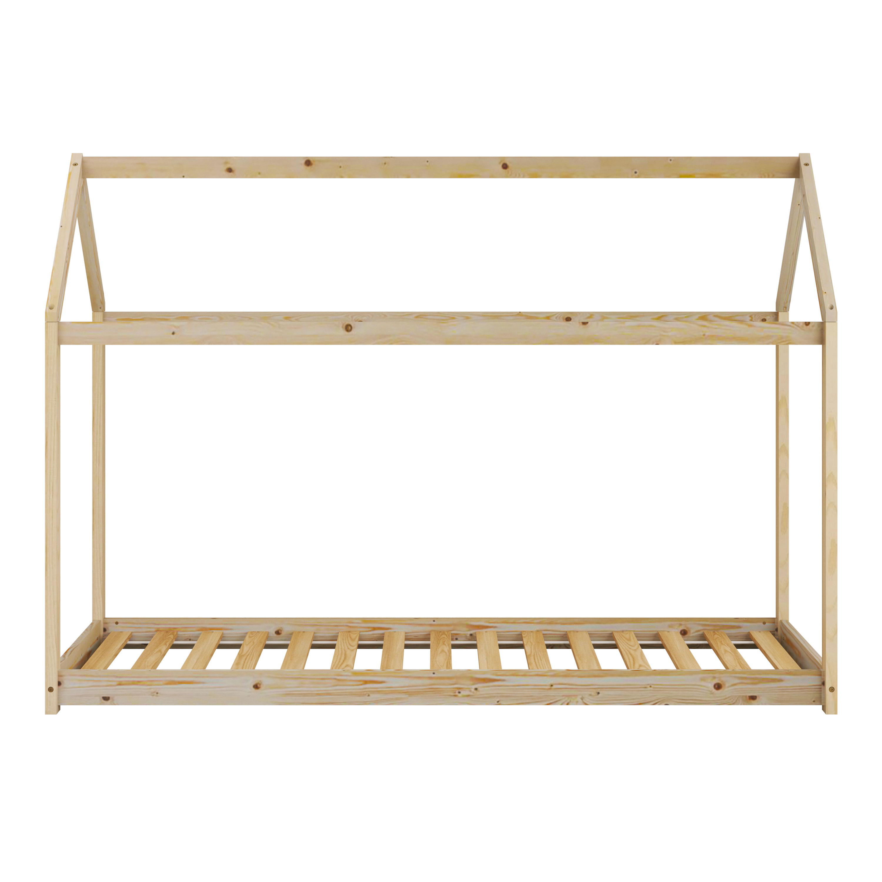 Sunny Zoey House Bed Natural – With Mattress