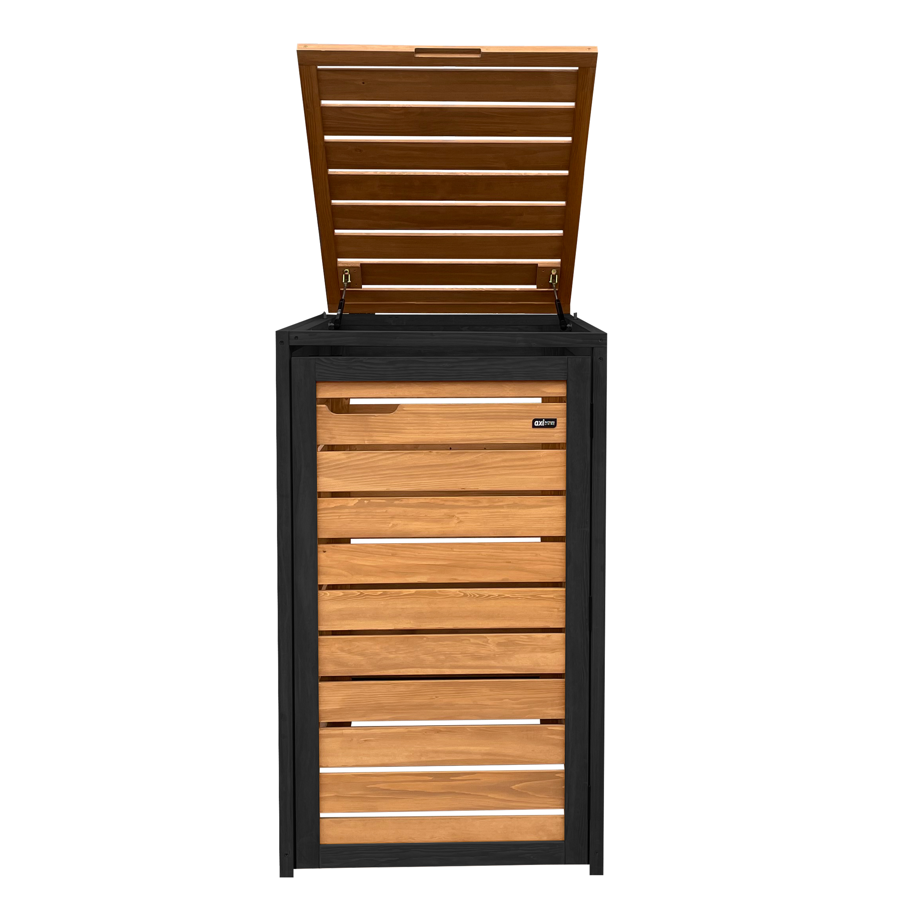 AXI Lex Wooden Bin Storage Brown/Black - 1 bin