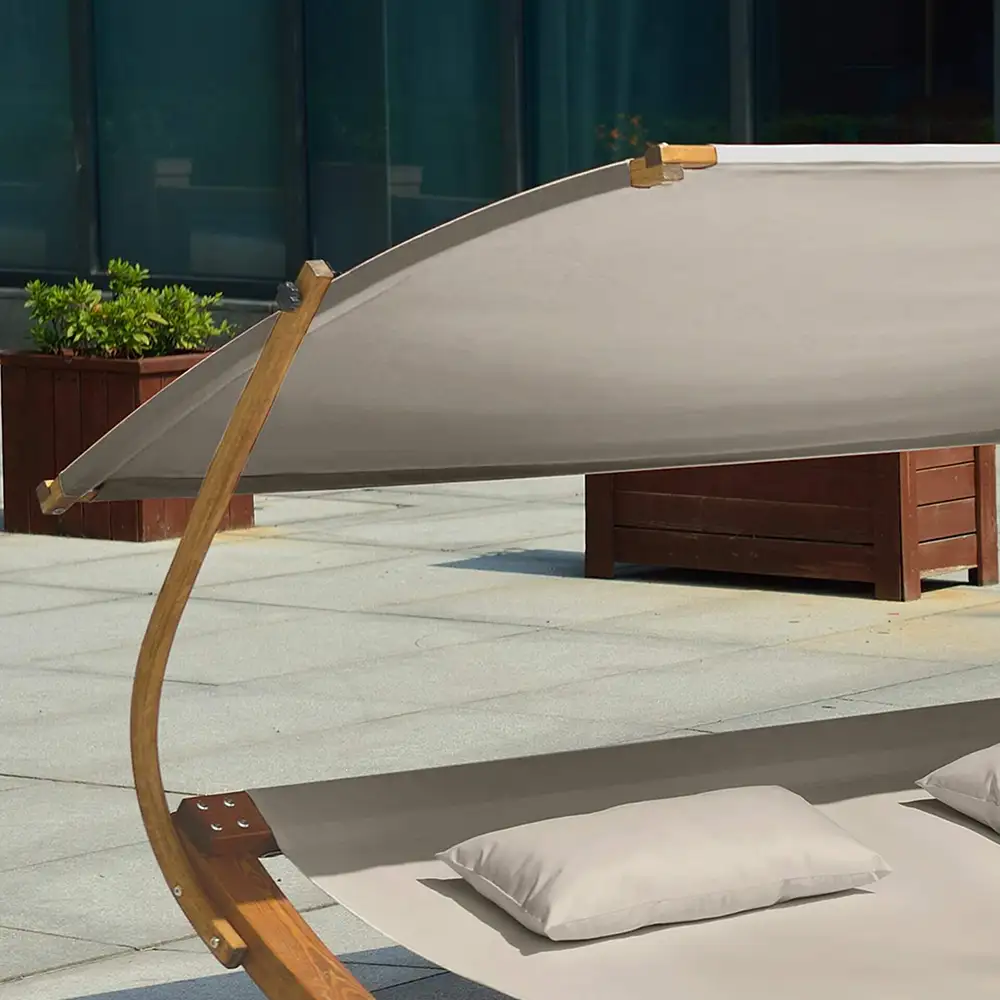 AXI Mallorca Tweepersoons ligbed met zonnescherm Beige-8720365060892 AXI Mallorca Tweepersoons ligbed met zonnescherm Beige