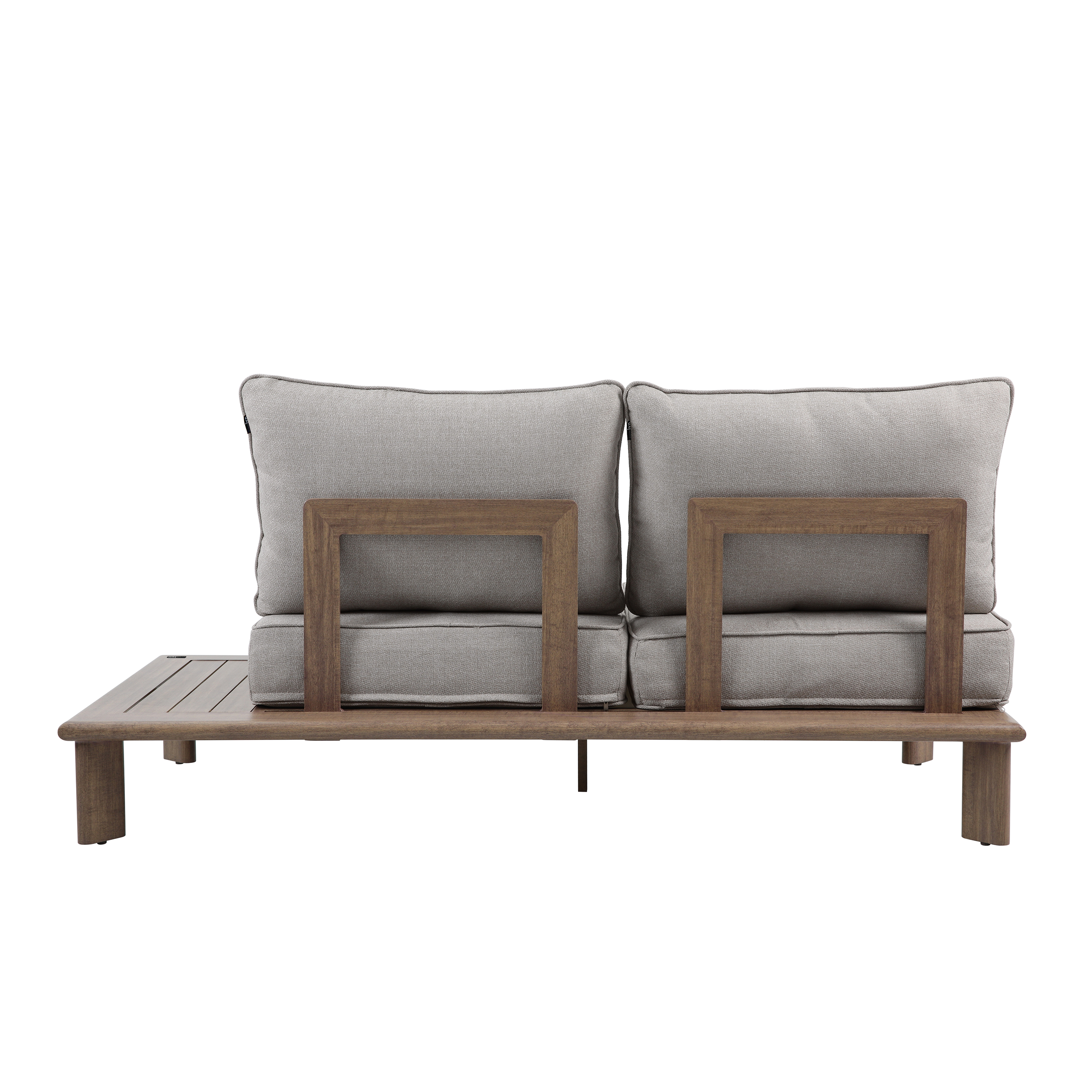 AXI Avery Lounge Set with Side Tables Wood-Look with Beige-8720365065637 AXI Avery Lounge Set with Side Tables Wood-Look with Beige