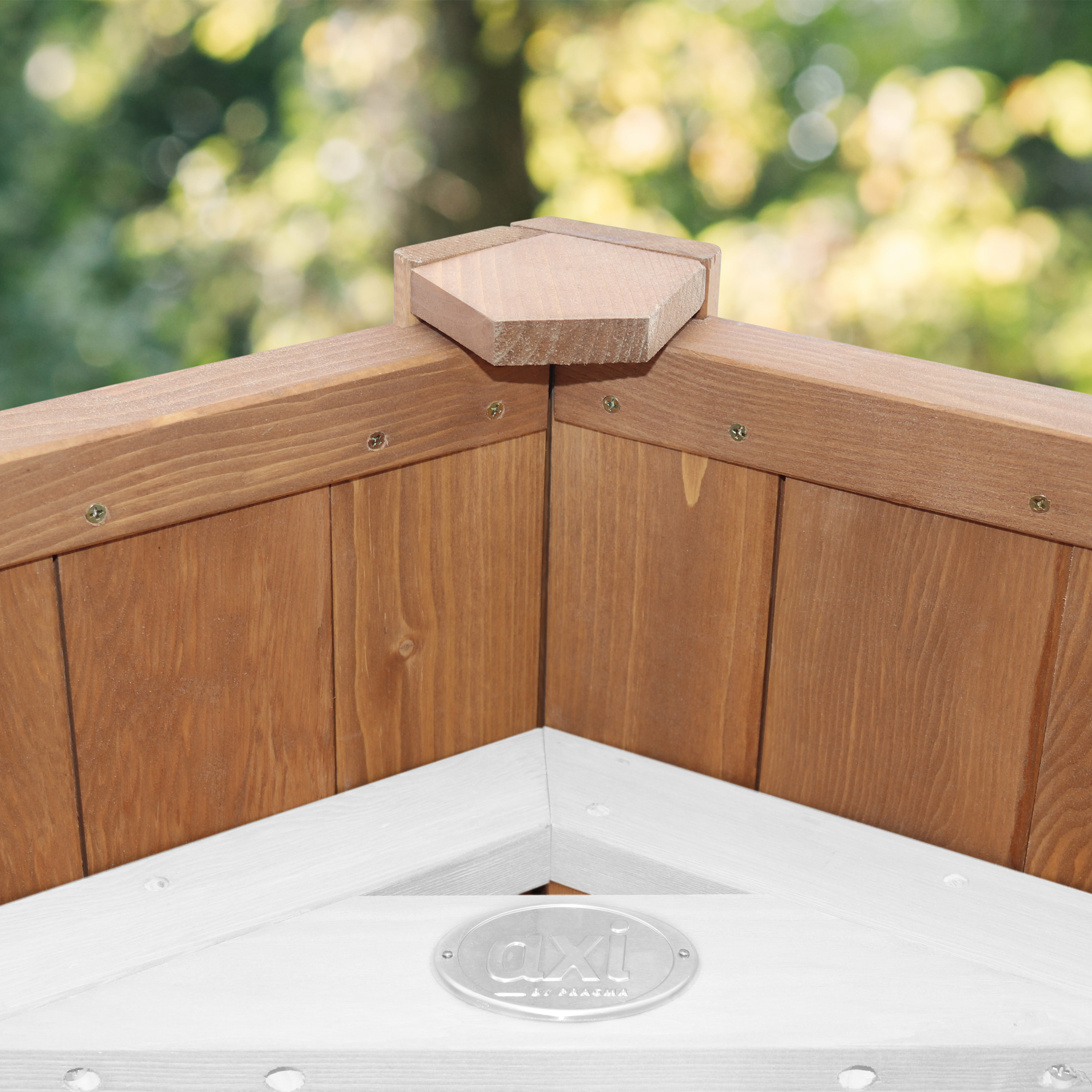 AXI Beach Tower with Single Swing Set Brown/White - Purple Slide-8720365061769 AXI Beach Tower with Single Swing Set Brown/White - Purple Slide