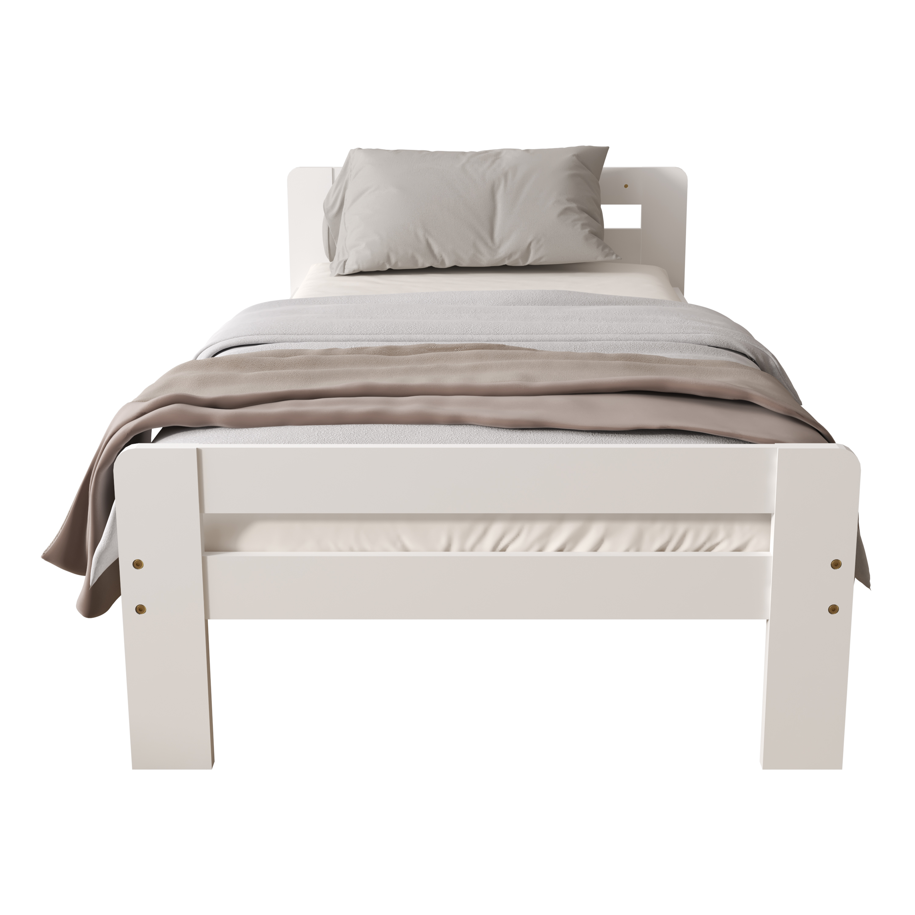 Sunny Olla Kids Bed White – With Mattress