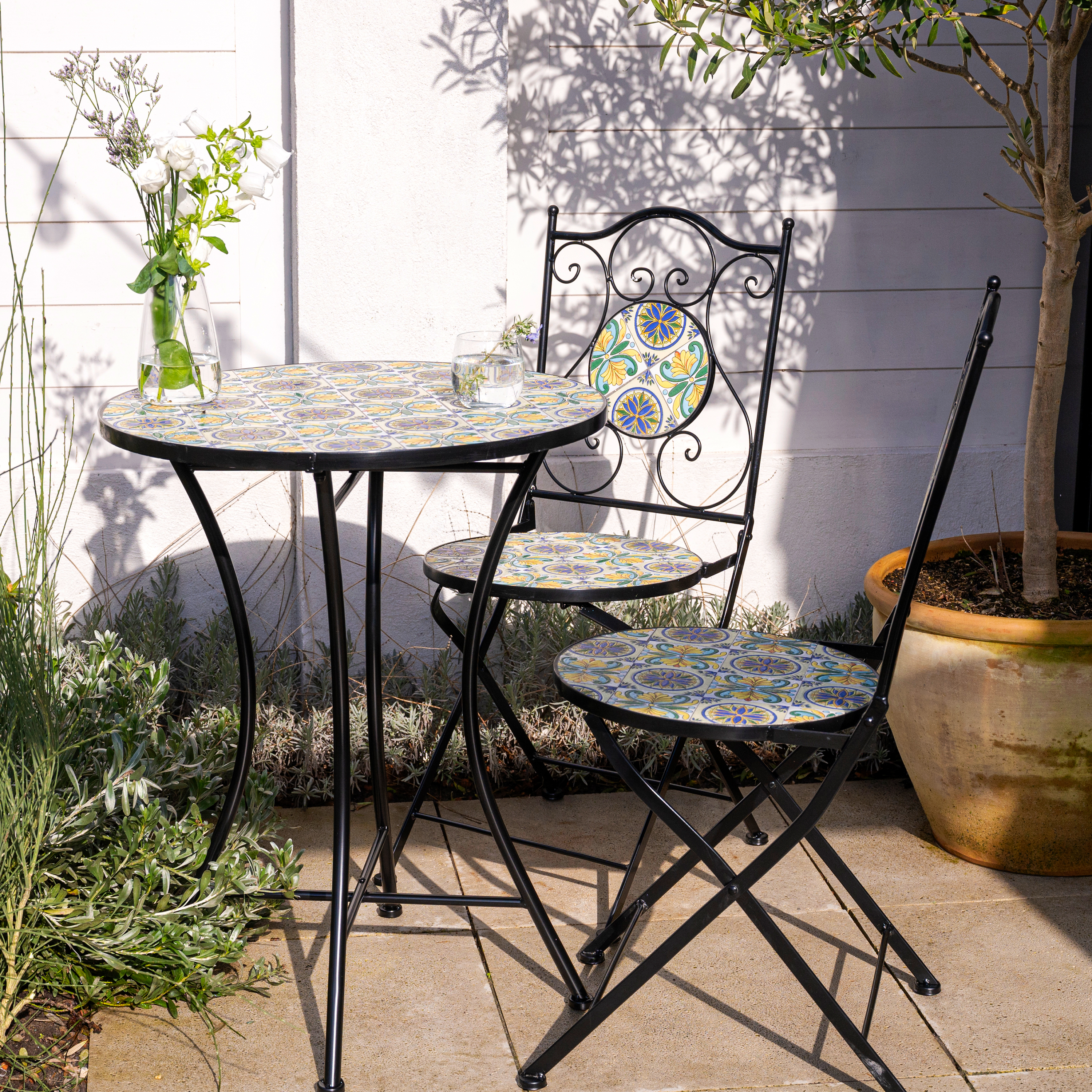 AXI AmÃ©lie MozaÃ¯ek Bistroset Siciliaanse stijl Blauw/geel
