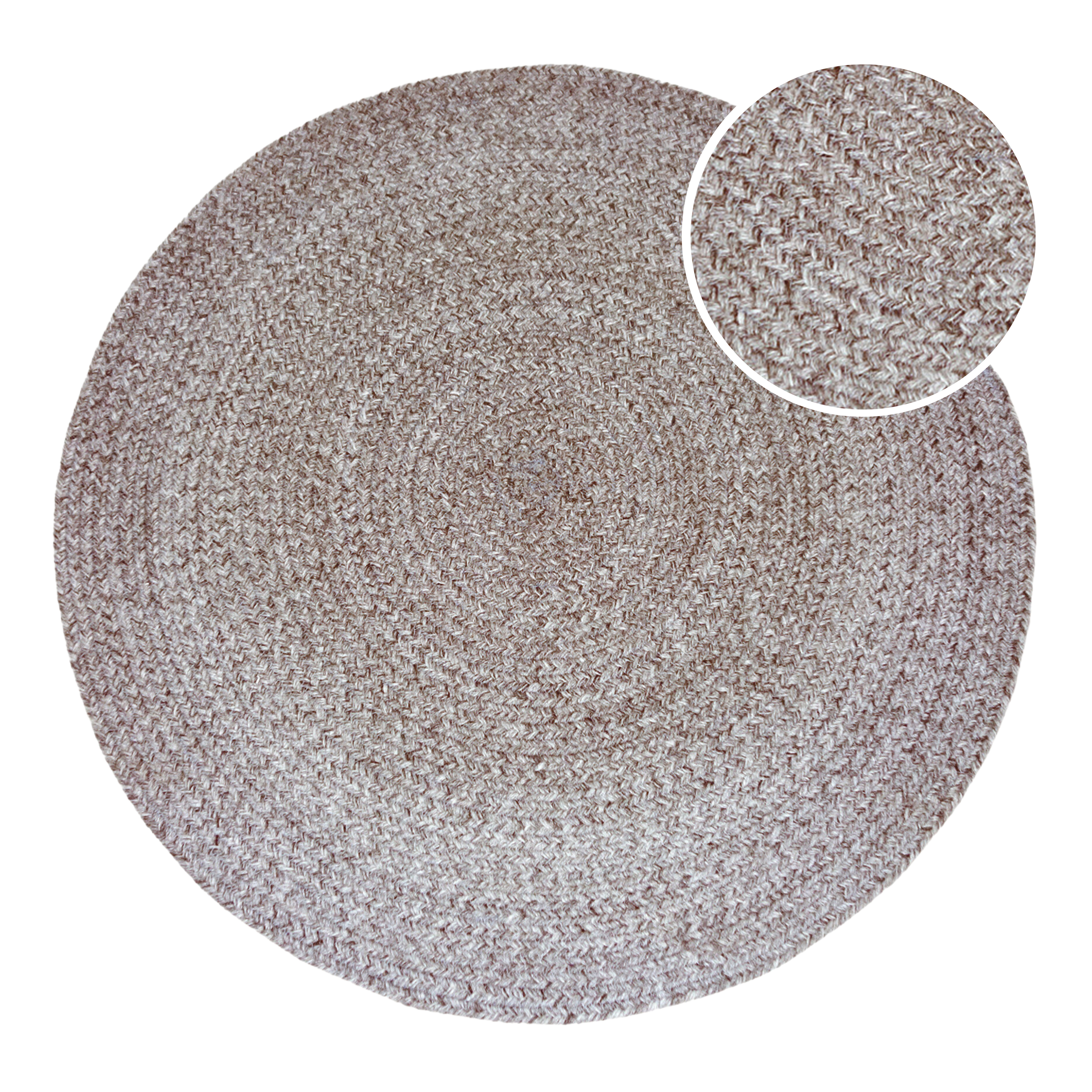 AXI Corfu Outdoor Rug – Round – Ø 180 cm – Brown