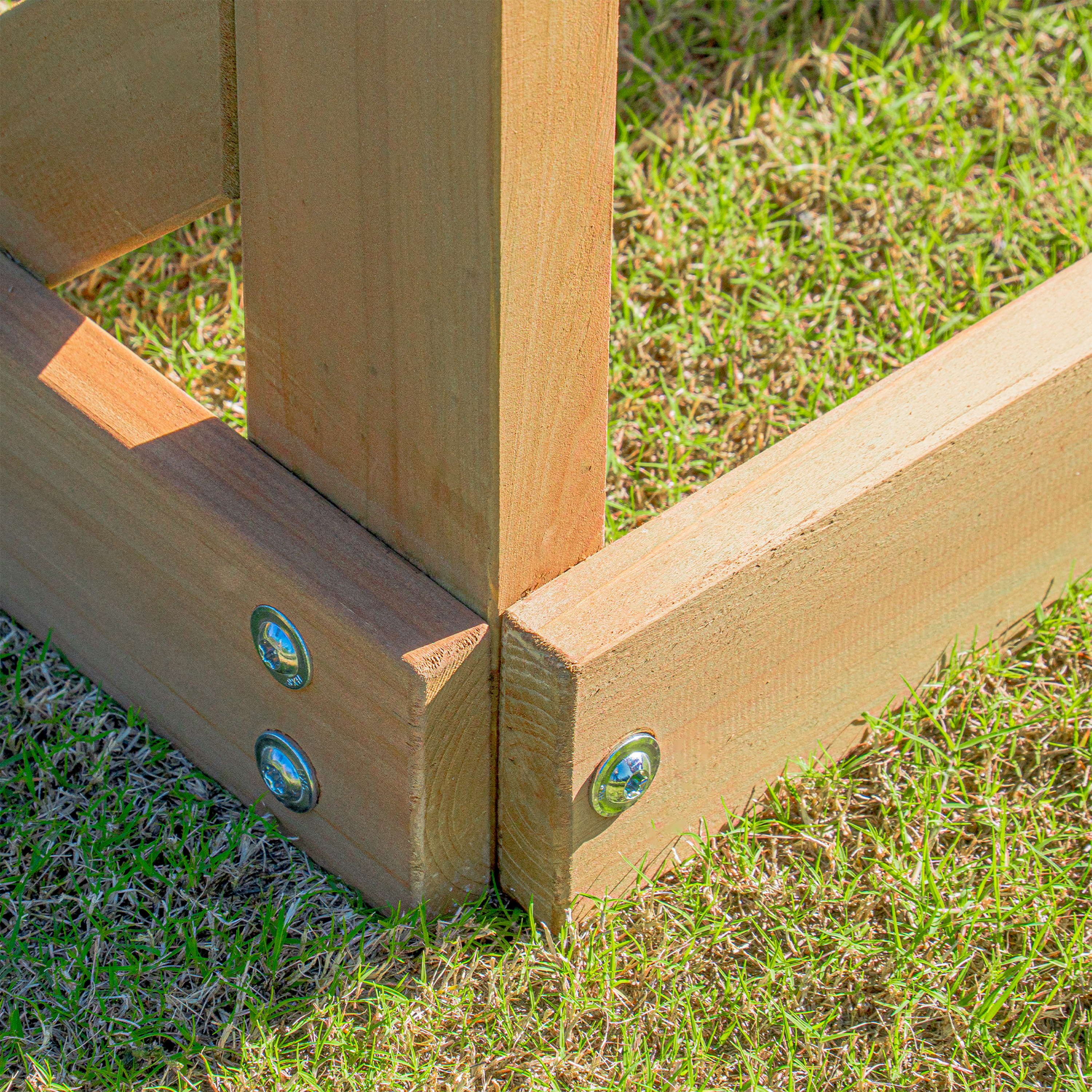 AXI Mitch Climbing Frame with Double Swing, Trapeze and Lookout Tower – Blue Slide